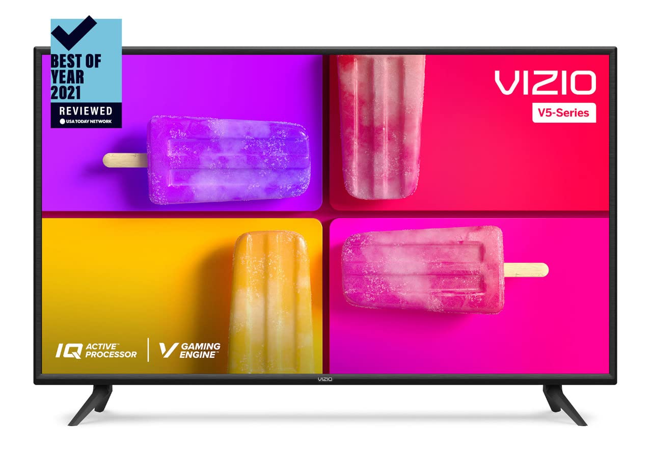 Televisor LED UHD 4K HDR V-Series VIZIO 43 Pulgadas Negro con Apple AirPlay y Chromecast Integrado para Una Experiencia de Juego en Baja Latencia