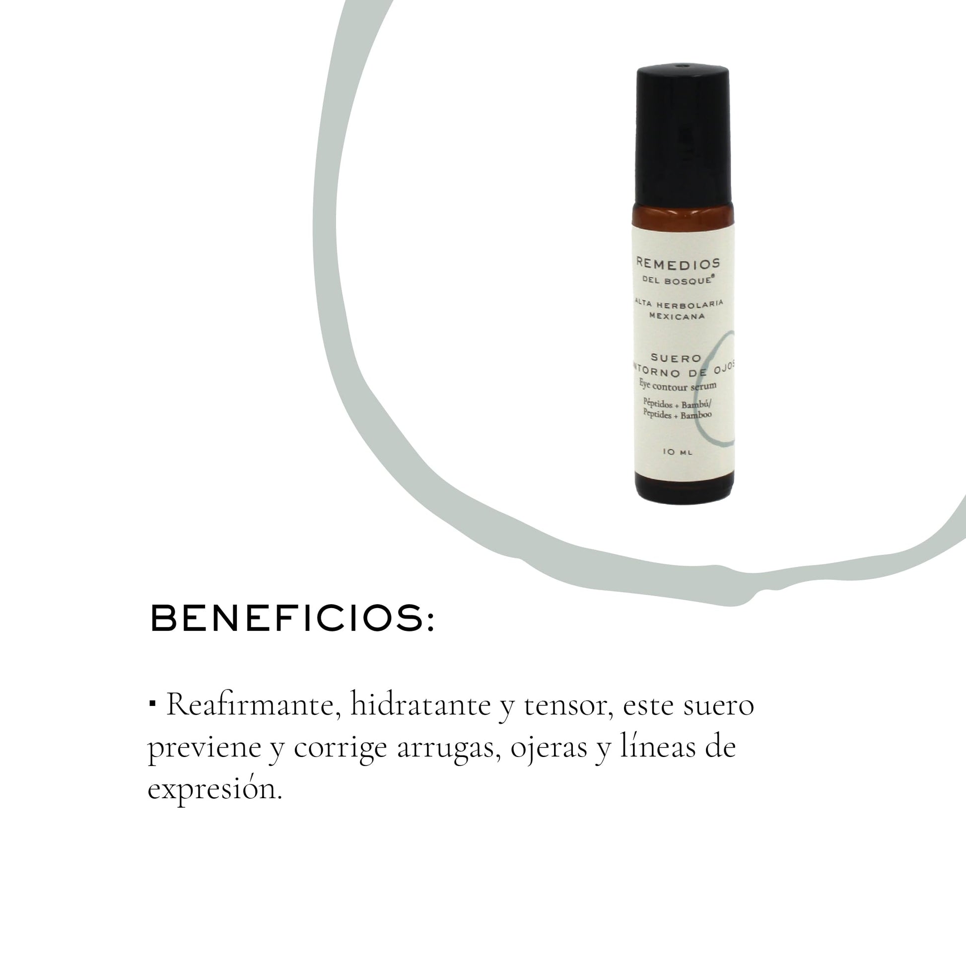 Remedios del Bosque. Suero contorno de ojos Péptidos + Bambú.