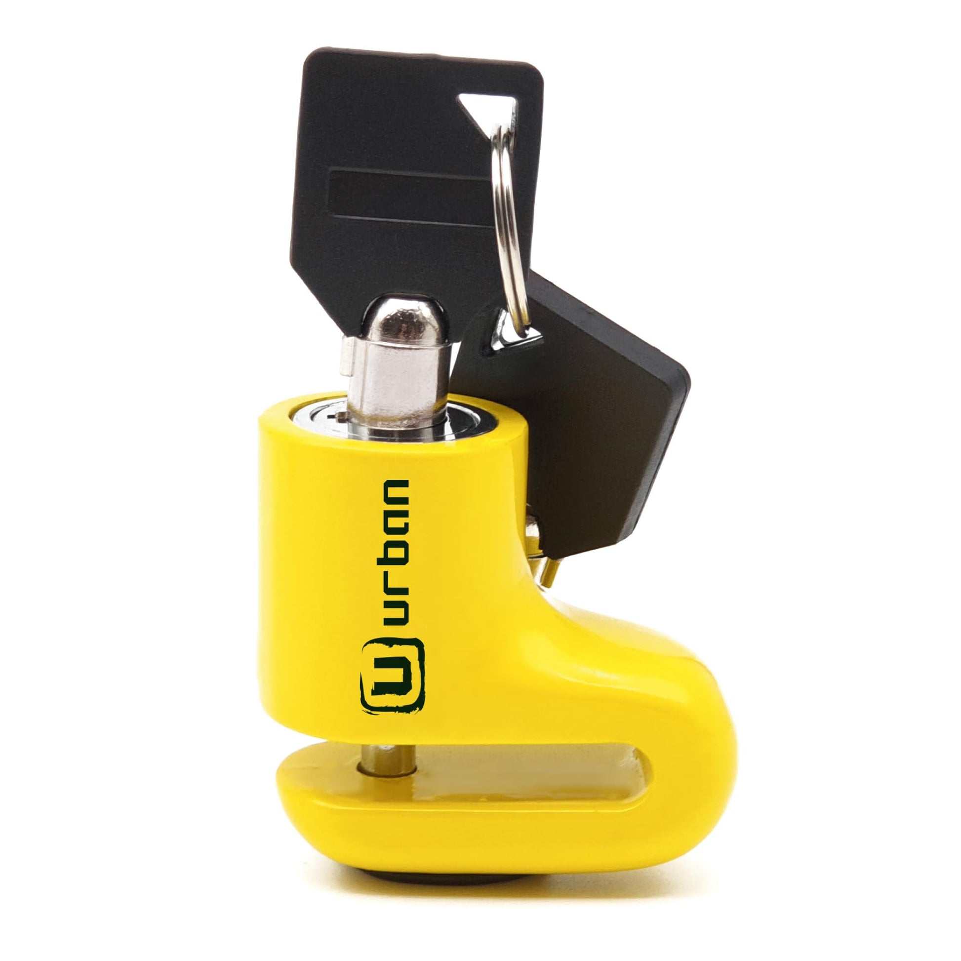 URBAN 564A - Candado de disco de motocicleta más compacto, ø5 mm, ligero y portátil, más visible, más disuasorio, acero, cerradura de freno universal antirrobo para motocicleta, scooter, bicicleta