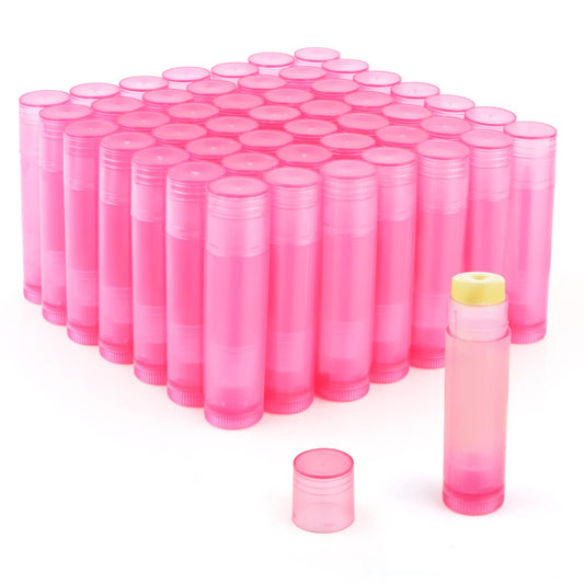 DMuuuDM 50 Tubos De Bálsamo Labial Giratorios De 5,5 G, Envases De Plástico Vacíos Para Bálsamo Labial, Bálsamo Labial Giratorio, Envases De Desodorante Para Hacer Lápices Labiales Caseros, Bálsamos L