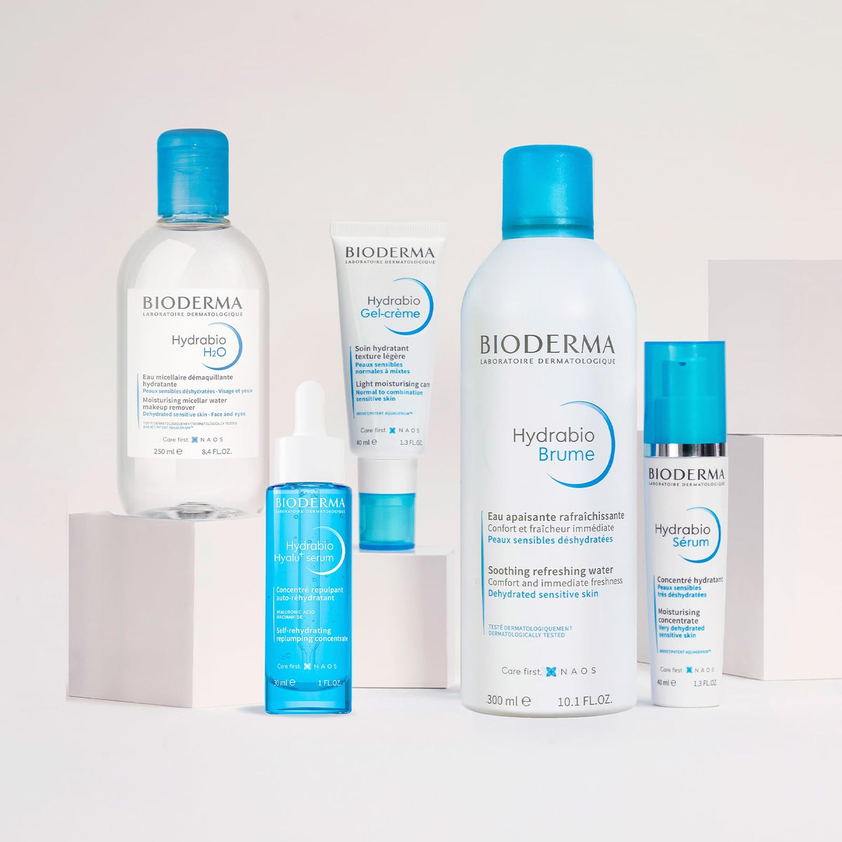 BIODERMA, Hydrabio H2O, Agua Micelar Dermatológica, Limpieza e Hidratación Profunda, Skincare Piel Deshidratada, 100ML
