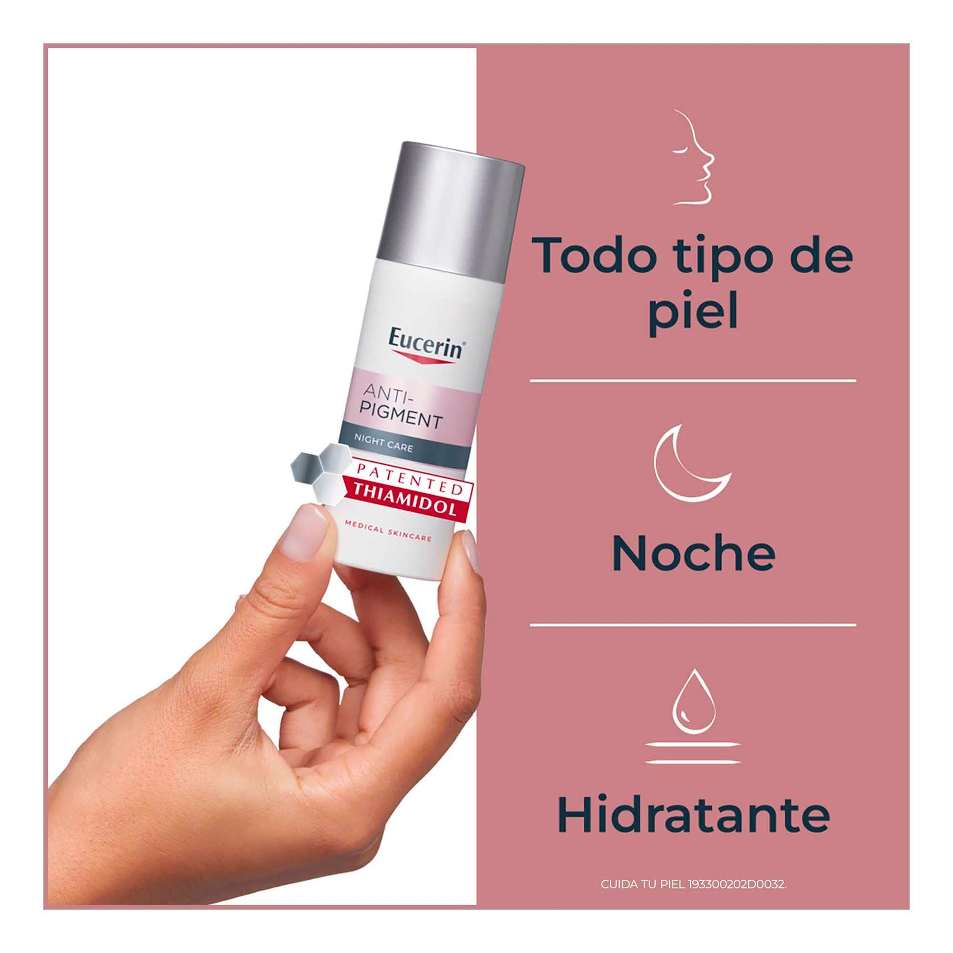 Eucerin Crema facial hidratante noche anti manchas Anti Pigment, 50ml