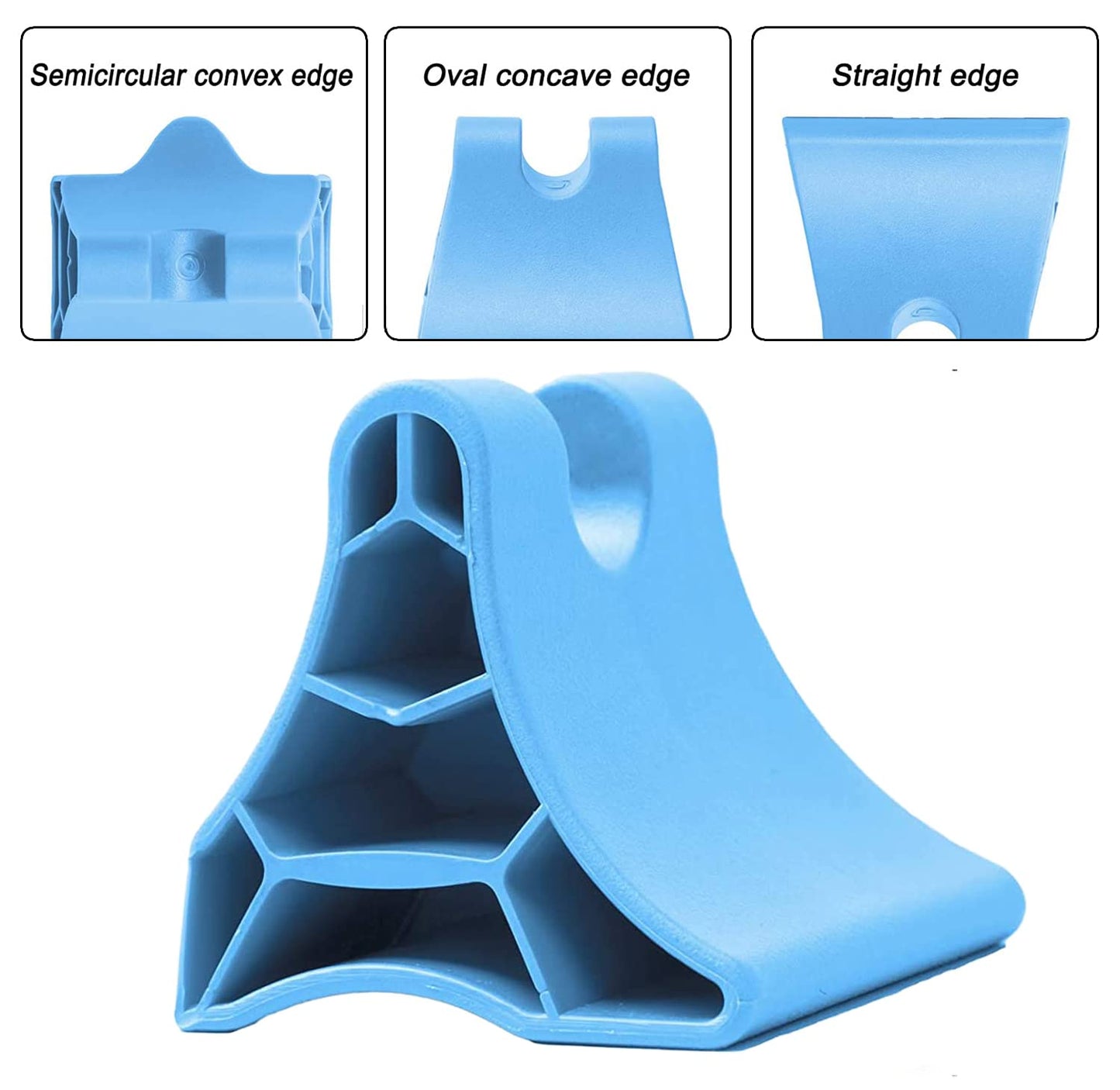 Herramienta de liberación occipital, dispositivo de liberación suboccipital portátil de vértebra cervical, masajeador de punto de acupresión de gatillo muscular profundo, alivio del dolor para dolor de cabeza, migraña, cuello, hombros y espalda (azul)