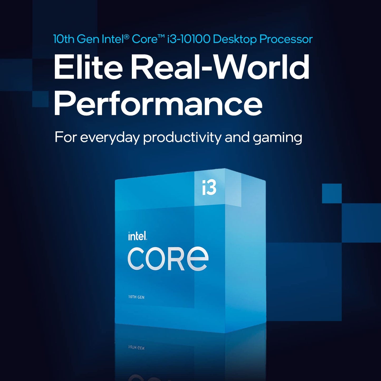 Intel Procesador Core i3-10100 - S-1200-3,60GHz - Quad-Core - 6MB Smart Caché (10ma. Generación - Comet Lake)