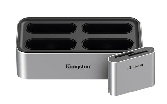 Kingston Lector Workflow Station, Interfaz: USB 3.2 Gen2, minihub USB 3.2 Gen1, Cable USB-C a USB-C, Adaptador De Corriente, SKU: WFS-S