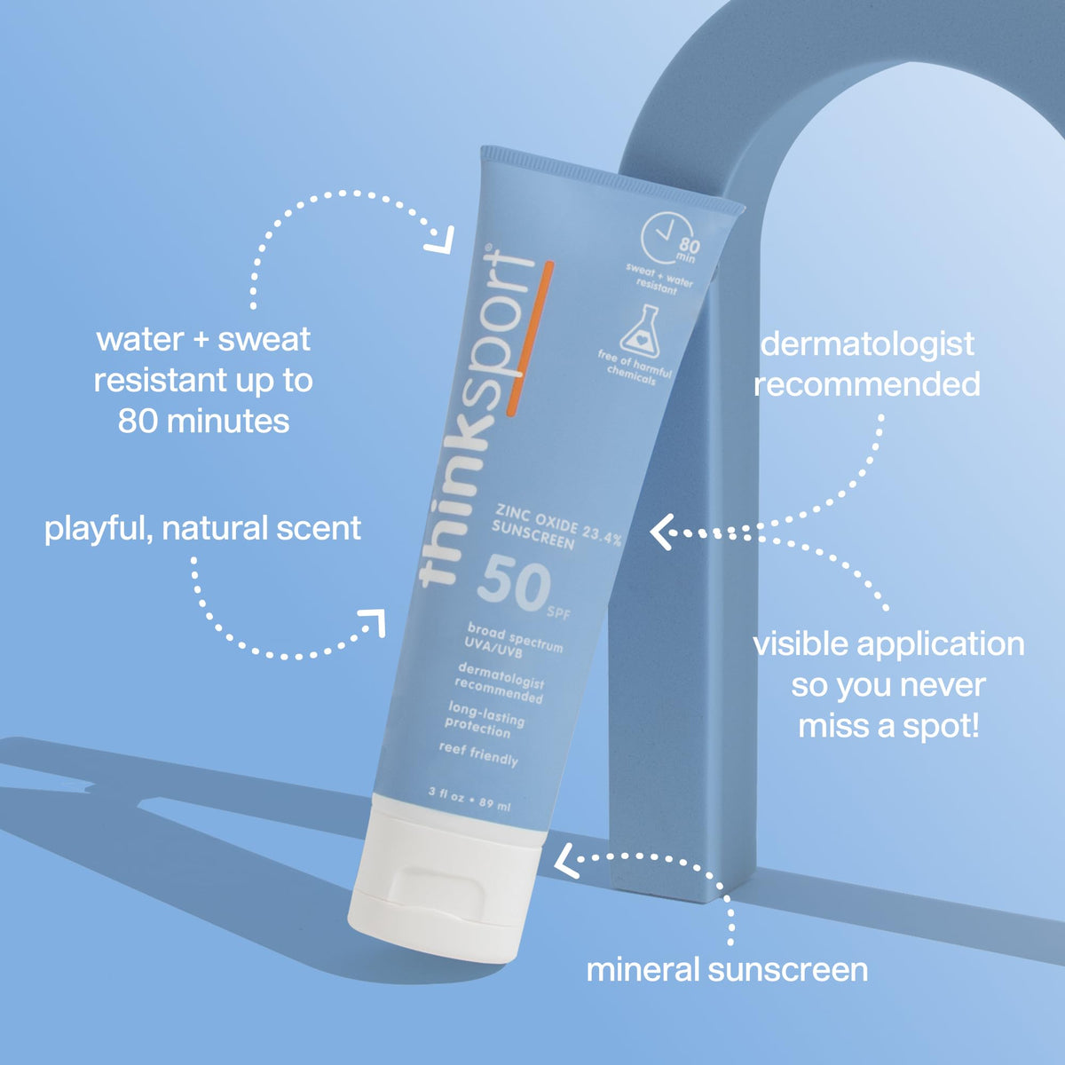Protector Solar Thinksport SPF 50 Plus 3 Onzas