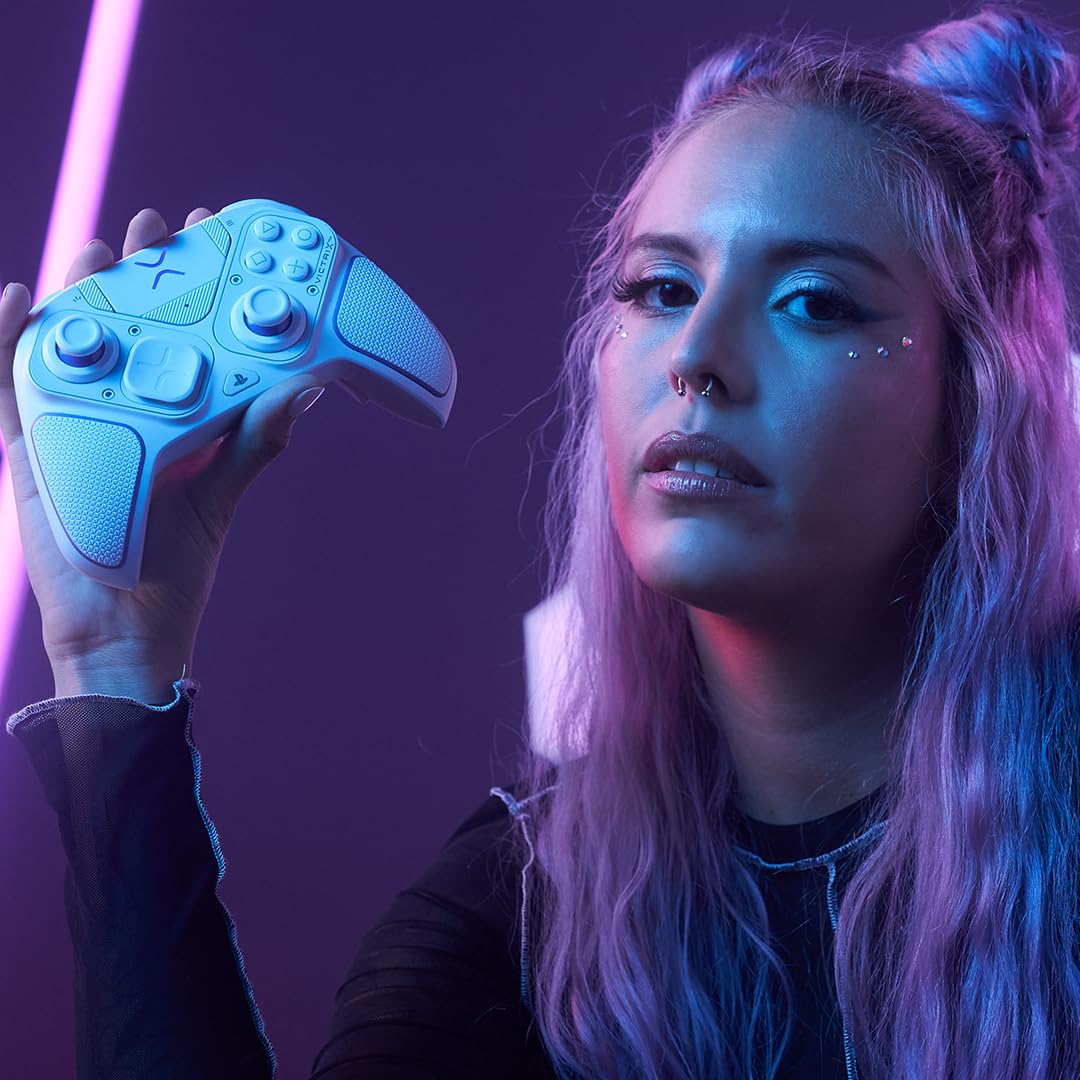 Controlador Inalámbrico Victrix Pro BFG Blanco para PlayStation 5, PS4 y PC