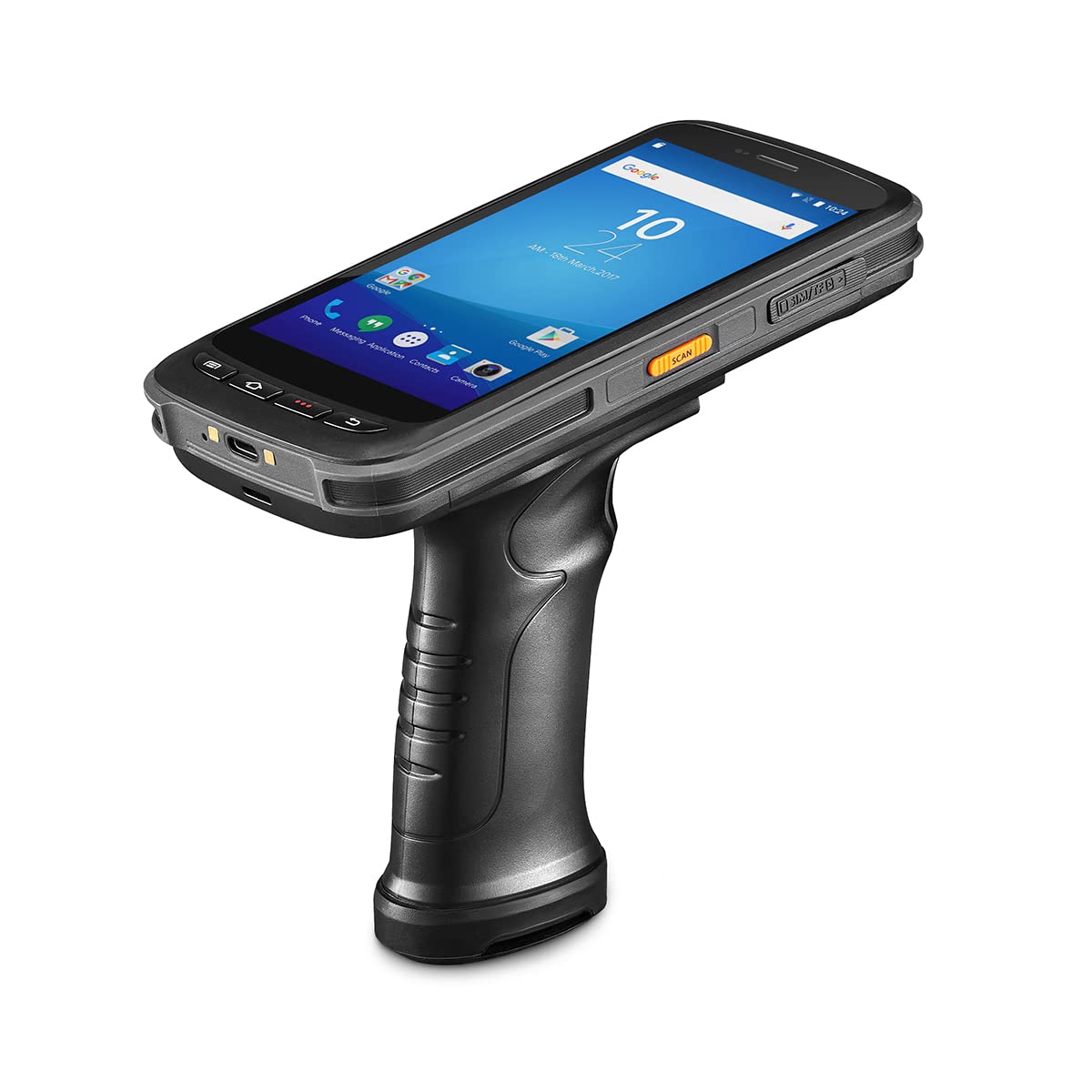 Terminal de Datos Portátil Archer Products Negro con Escáner de Código de Barras 1D y 2D, 3G 4G WiFi BT GPS y Empuñadura Ergonómica de Pistola