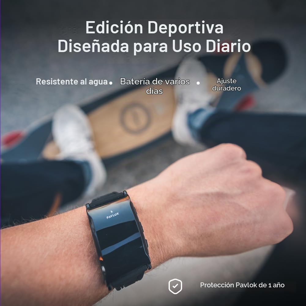 Coach Inteligente Pavlok 3 Negro Edición Deportiva con Alarma Silenciosa Vibradora para Mejorar Vida