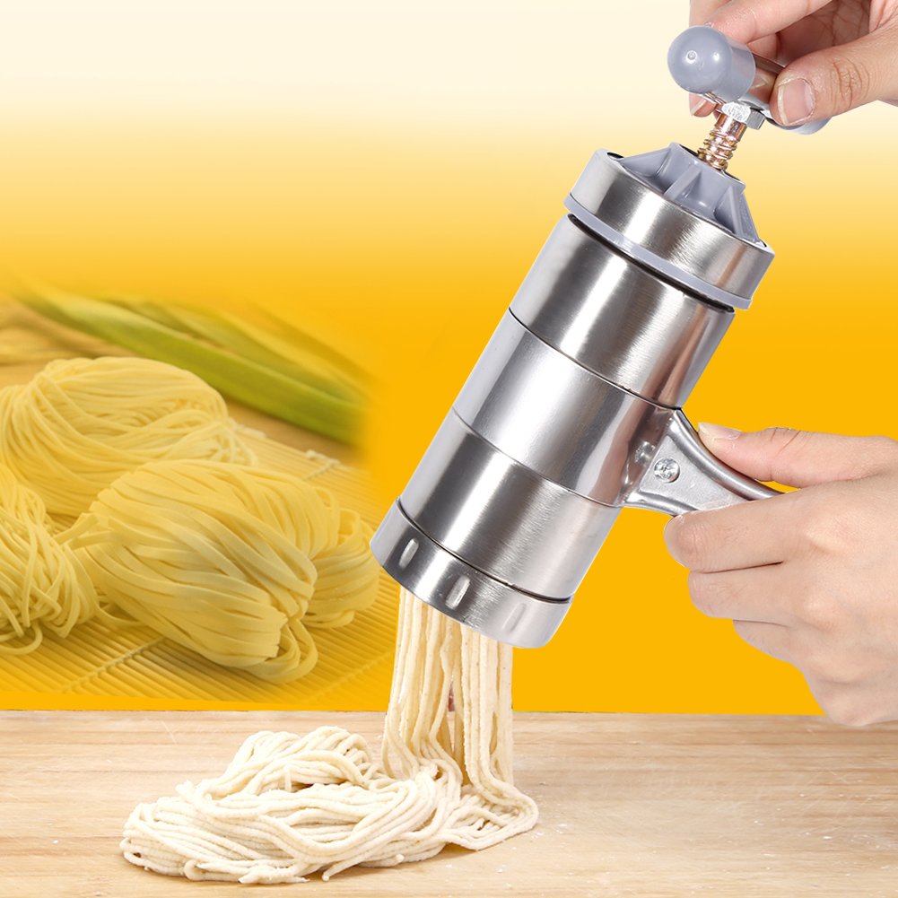 Manual Tallarines de Máquina de Fideos Pasta Fabricante Exprimidor de Jugo de Máquina Herramienta de Fabricación de Manivela Utensilios de Cocina