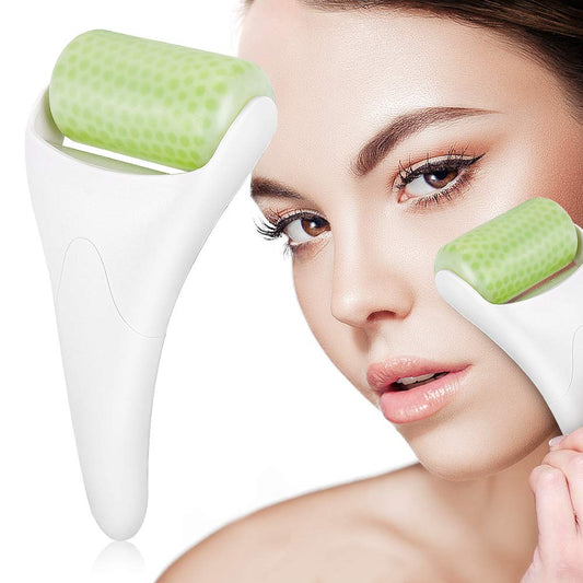 Rodillo de hielo BFASU para aliviar la hinchazón de la cara y los ojos, para aliviar la migraña, rodillo facial de hielo para mujeres, masajeador facial, lesiones menores, alivio de dolores de cabeza, producto antiarrugas para el cuidado de la piel