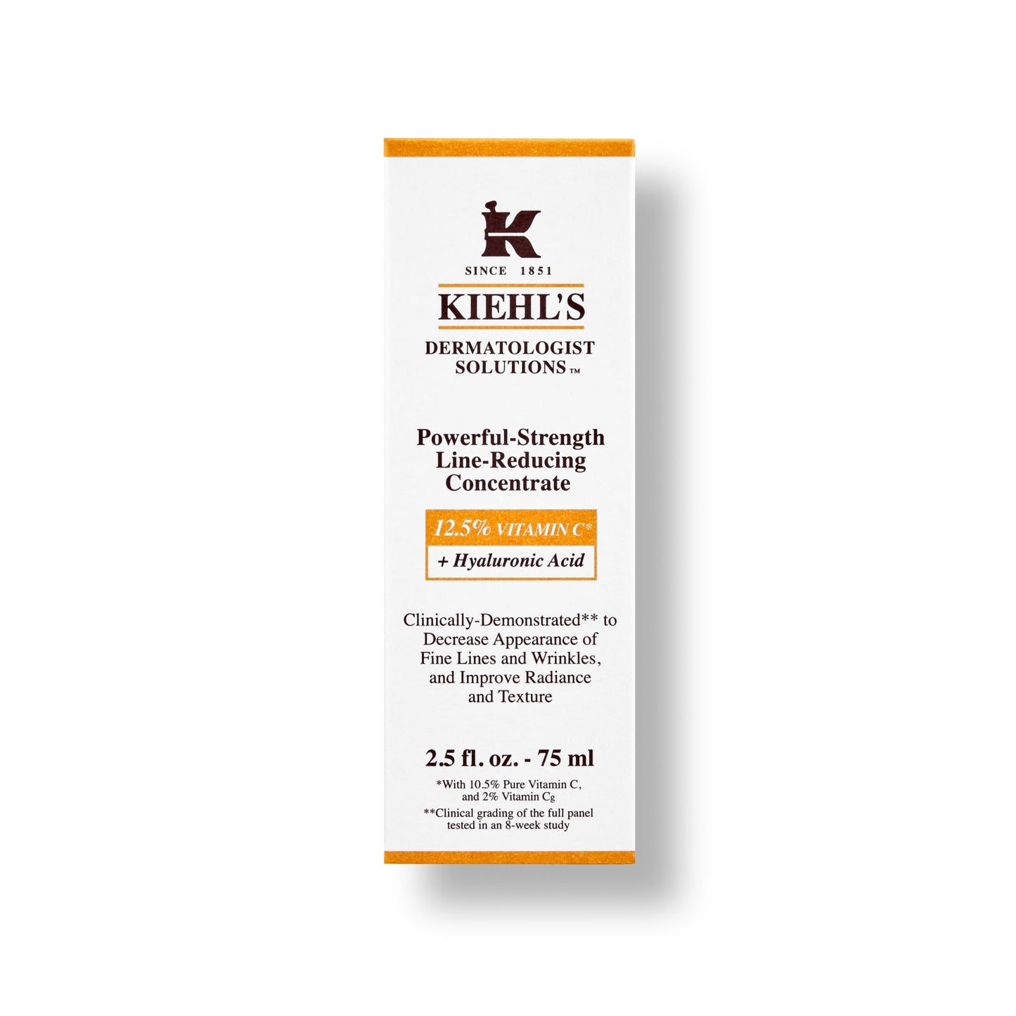 Suero de Rostro Kiehl's 12.5% Vitamina C y Ácido Hialurónico Reductor de Líneas, Aumenta Luminosidad y Firmeza 75 ml