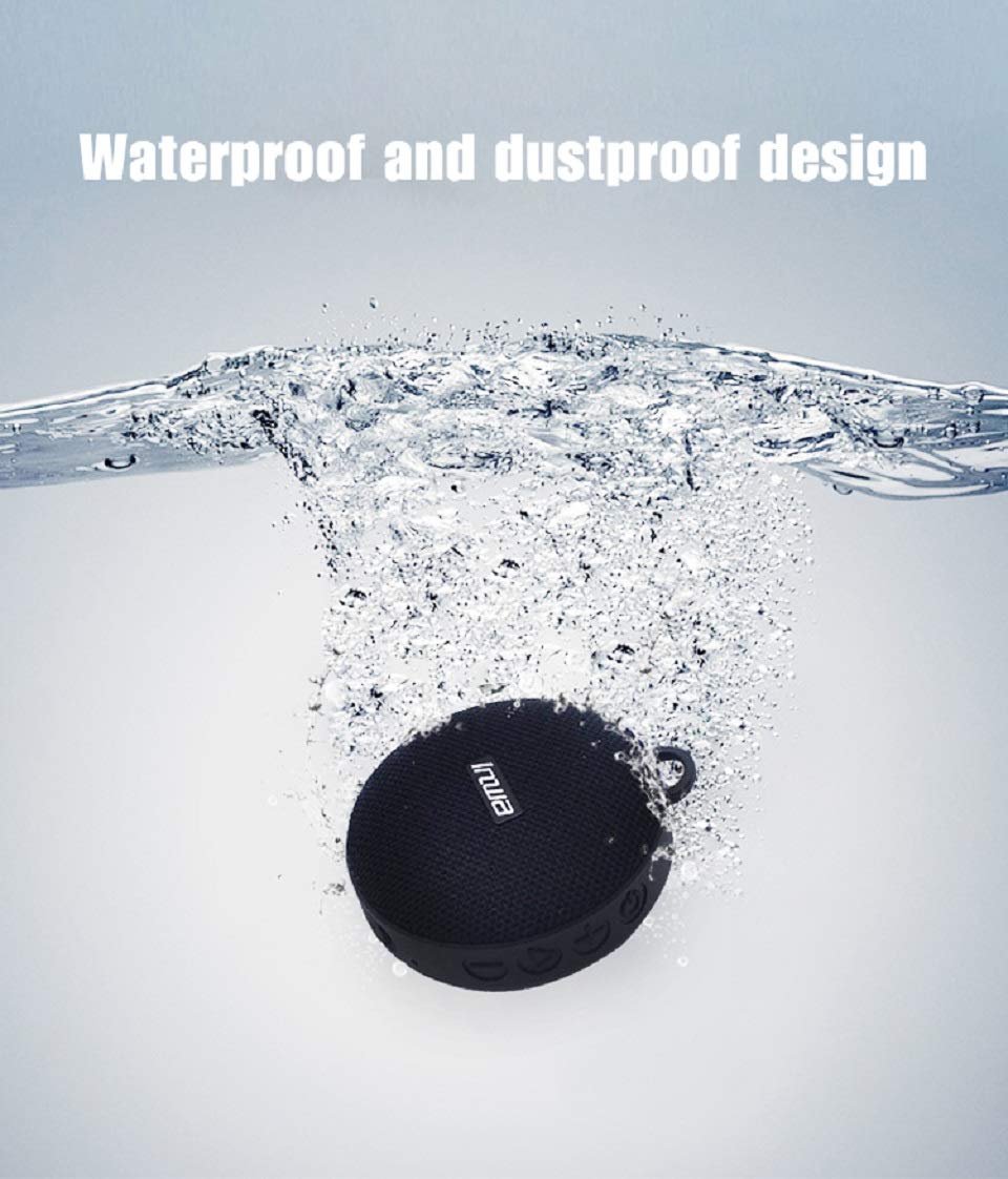 Altavoz estéreo inalámbrico portátil Bluetooth 5.0 mejorado con Bluetooth 5 W/8 W, IP67 impermeable al aire última intervensión y tiempo de reproducción de 10 horas, amplificador avanzado de clase D y graves pesados integrados (altavoz de 5 W)