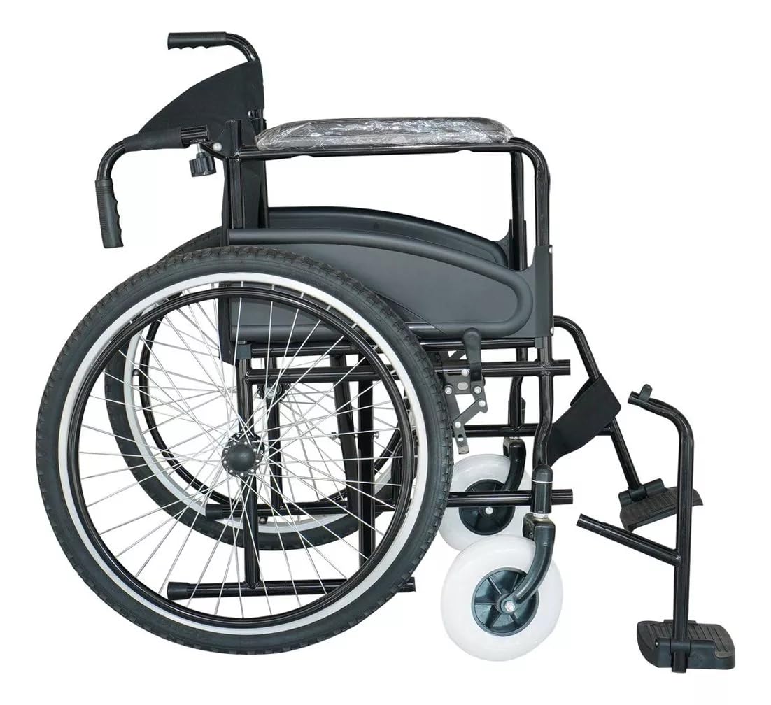 Silla de Ruedas Manual Todo Terreno VANLIG Ligera y Resistente plegable hasta 120 kg para Adultos