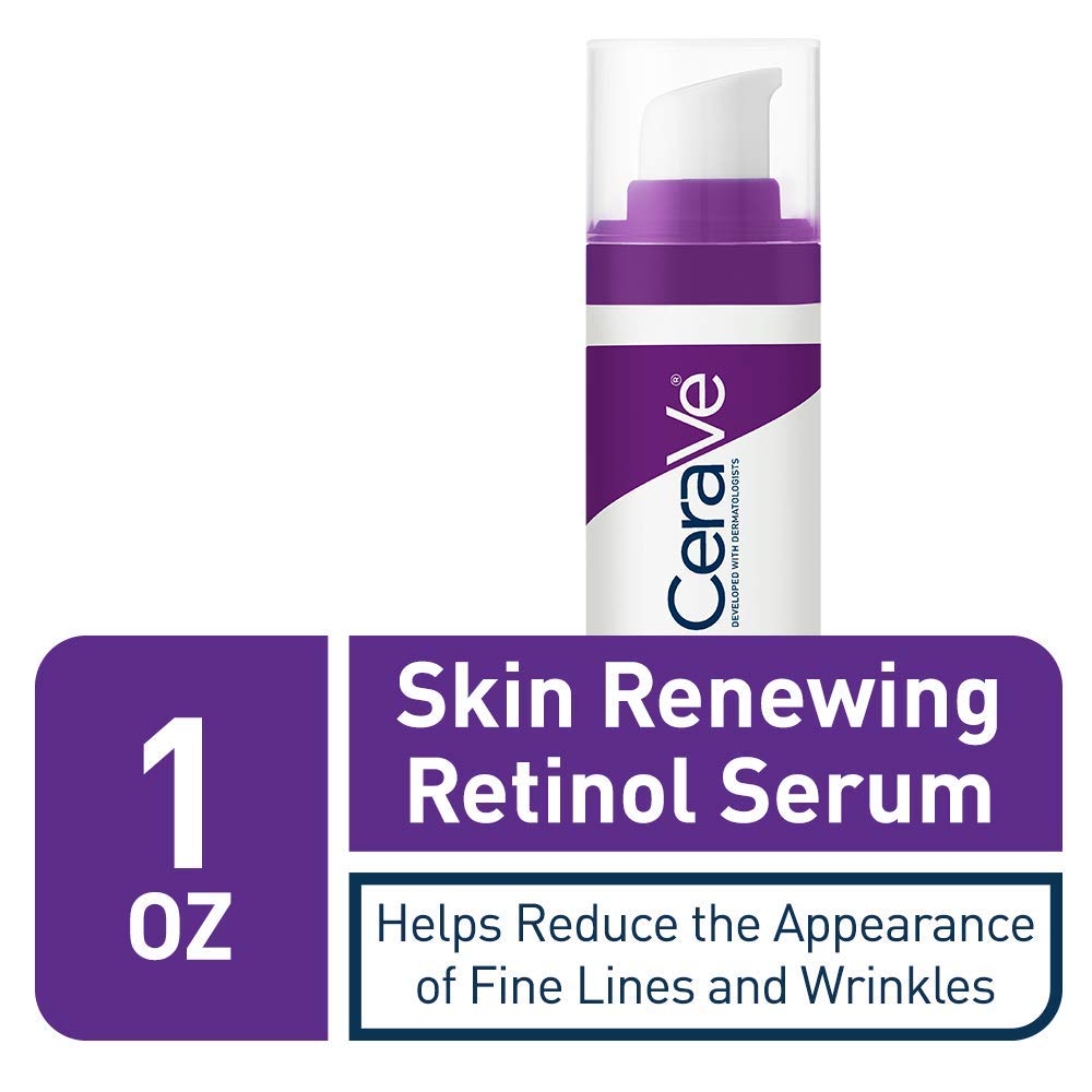 CeraVe - Sérum antienvejecimiento de retinol para rostro | 1 onza | Serum en crema para suavizar las líneas finas | Sin fragancia