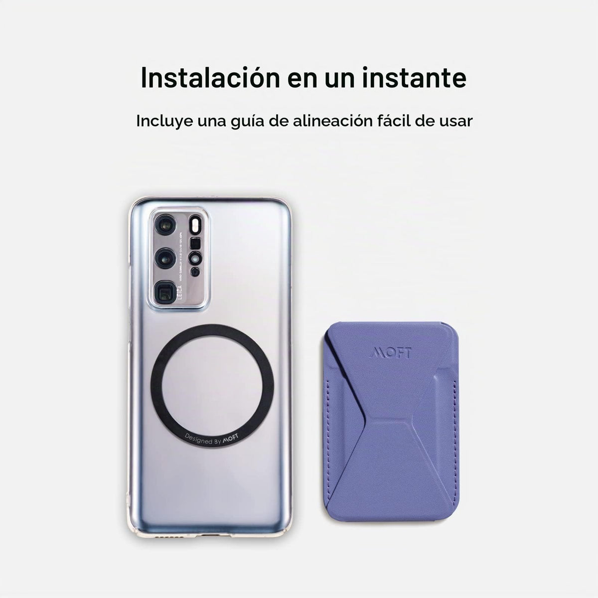Anillo Magnético Delgado MOFT Negro Universal para Smartphones