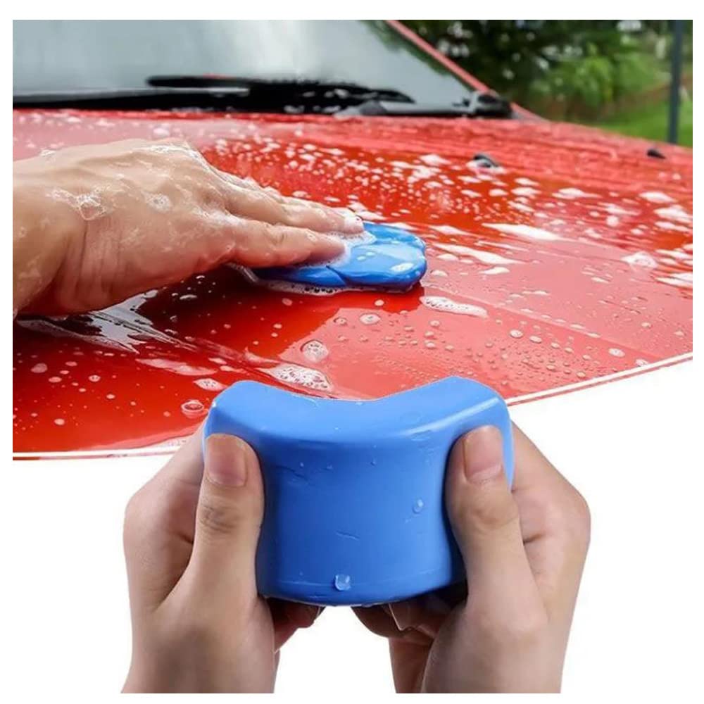 Barra Arcilla Magia Coche Azul Descontaminante para Limpieza de Detalles y Vidrios