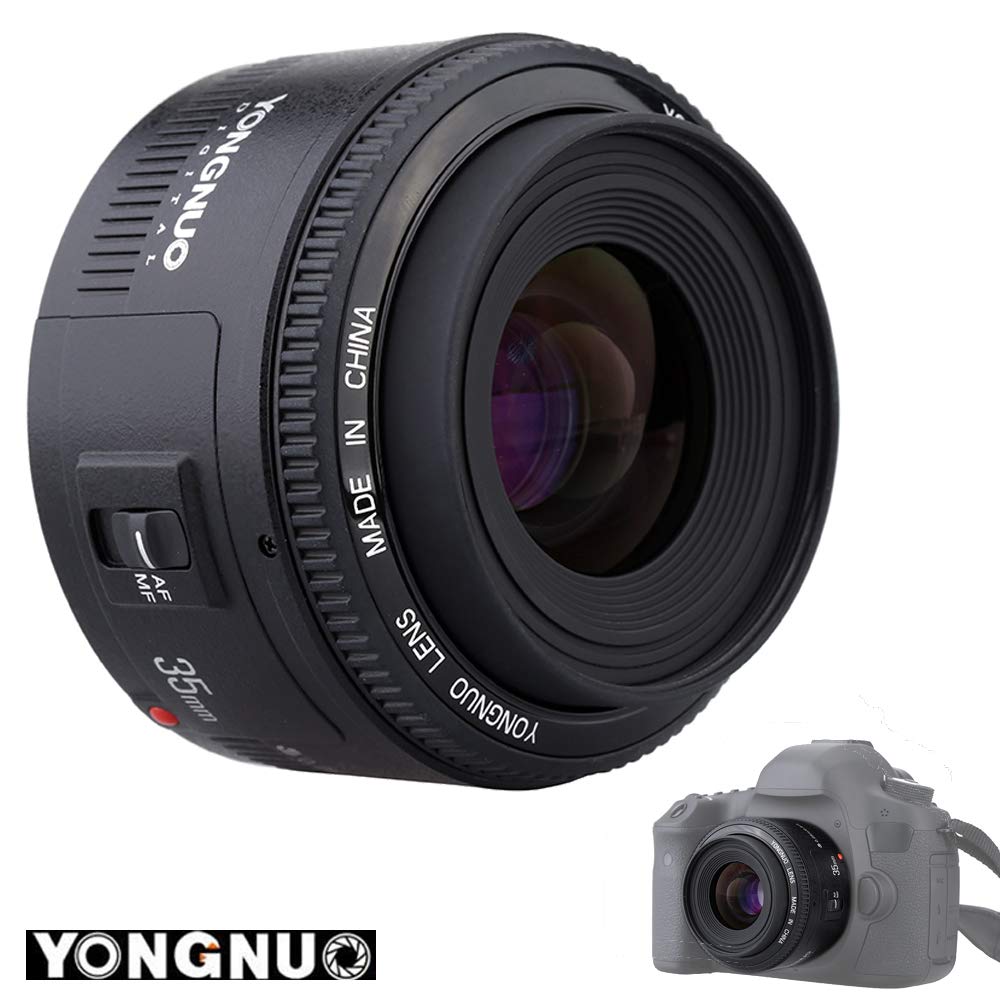 YONGNUO YN35mm F2 Lente 1: 2 AF / MF Lente Gran Angular de Ángulo Grano Fijo / Fijo Para Canon EF Mount EOS Camera
