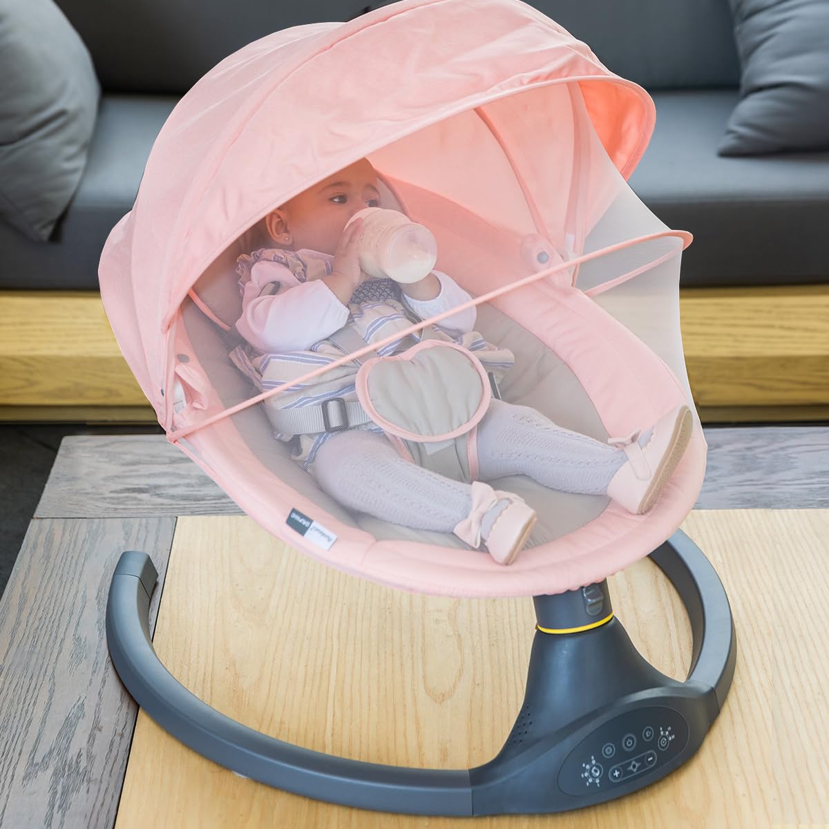 BAMBINETO Mecedora Eléctrica Bebé ORPHIC con bluetooth