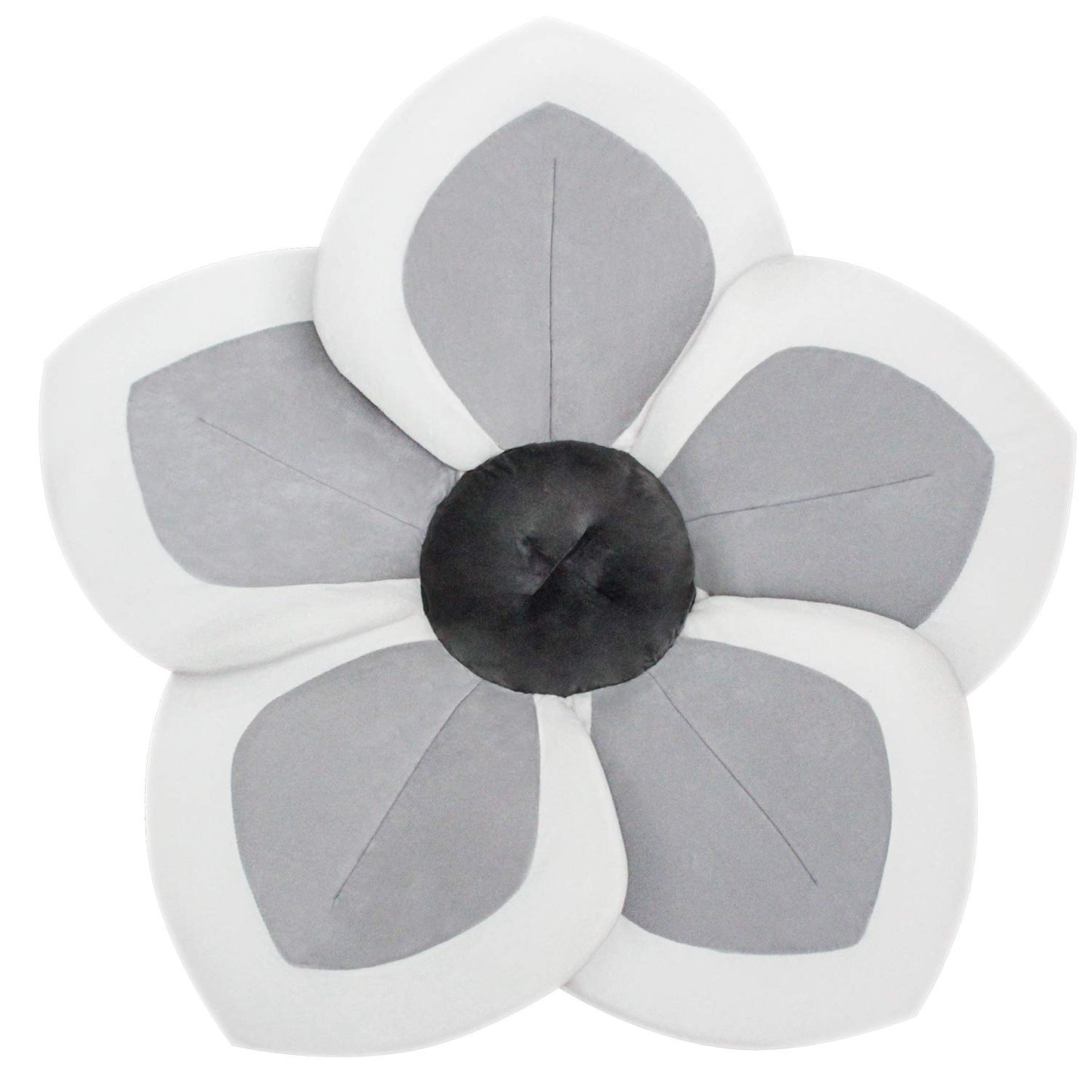 Baby Bath - Alfombrilla de baño para bebé, diseño de flores, color gris2