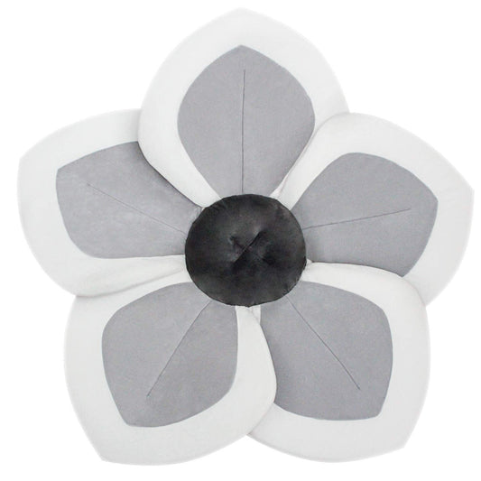 Alfombrilla de Baño para Bebé Diseño de Flores Gris2