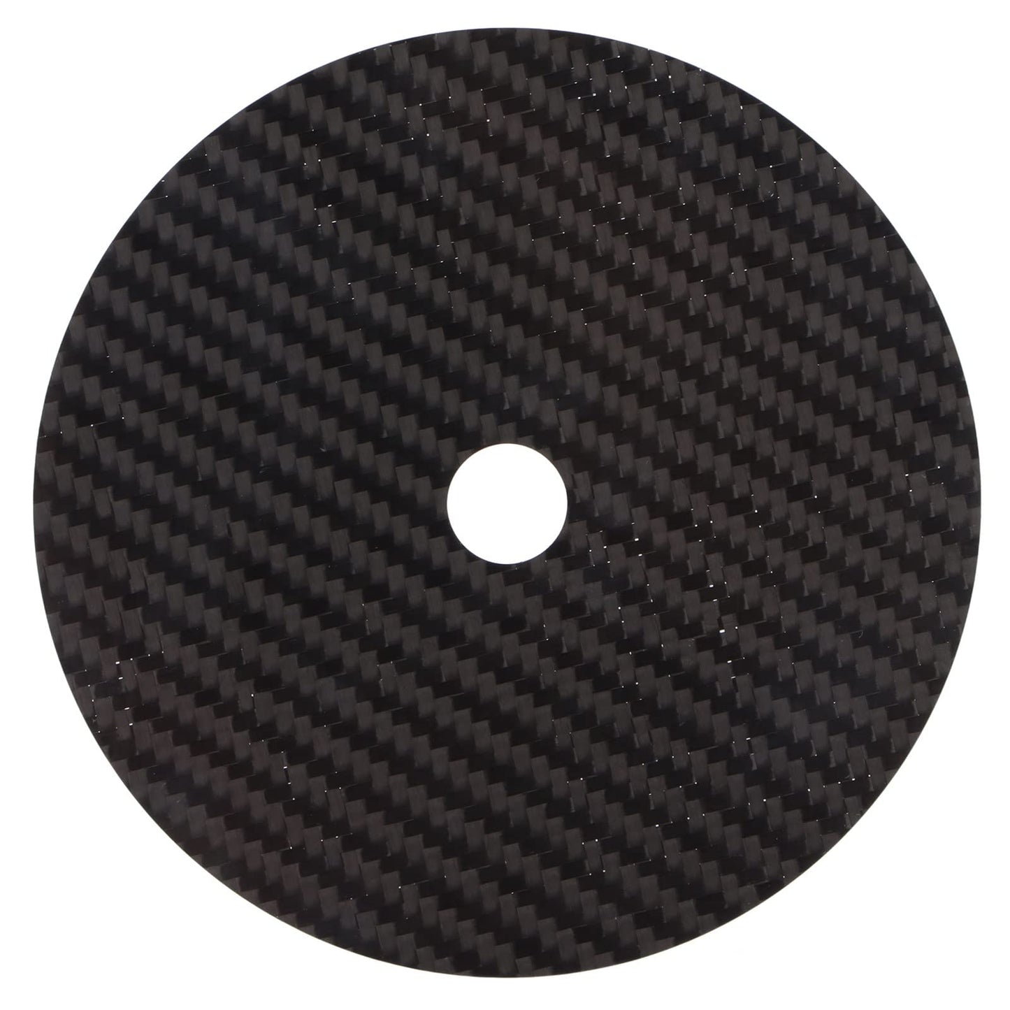 Estabilizador de CD, DVD, Fibra de Carbono, 0,2 Mm, Alfombrilla de Afinación, Estabilizador de Disco para Reproductor de Bandeja Superior, para Todos los Reproductores de CD de Carga Superior(negro)