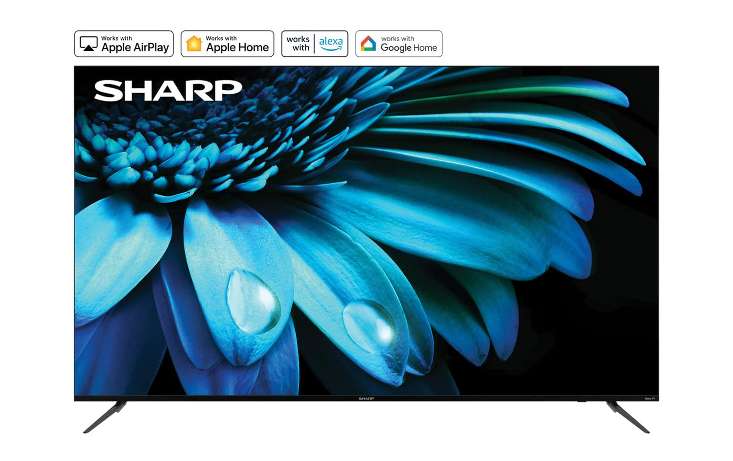 Televisor LED Smart 4K Sharp 75 Pulgadas Roku con WiFi