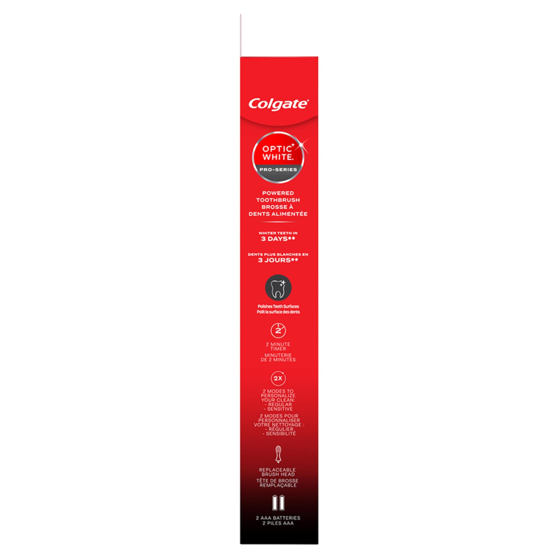 Colgate cepillo para polvo de dientes de batería Whte Pro-Series 360 Optic