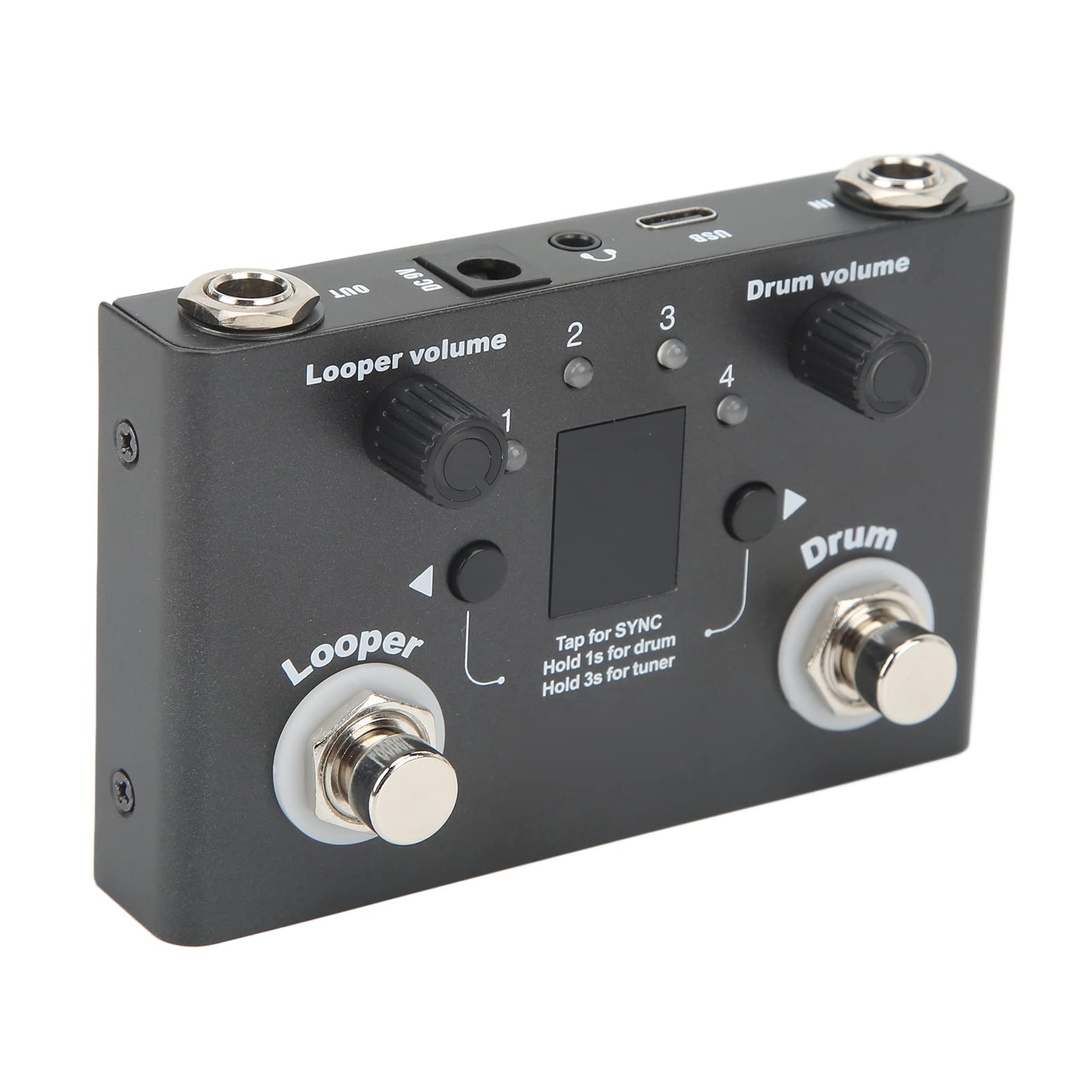 Efecto de bucle, caja de ritmos Looper Pedal Sensible Afinación precisa Metal Alta resistencia para equipos de audio