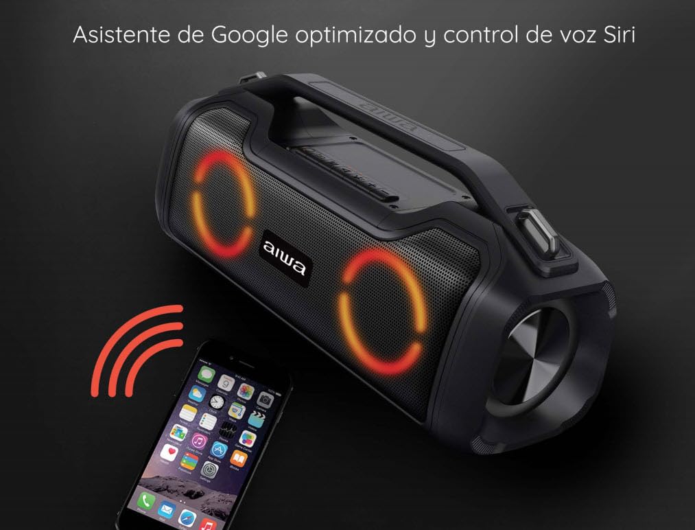 Aiwa Bocina Aws700bt Portátil Bluetooth TWS Impermeable