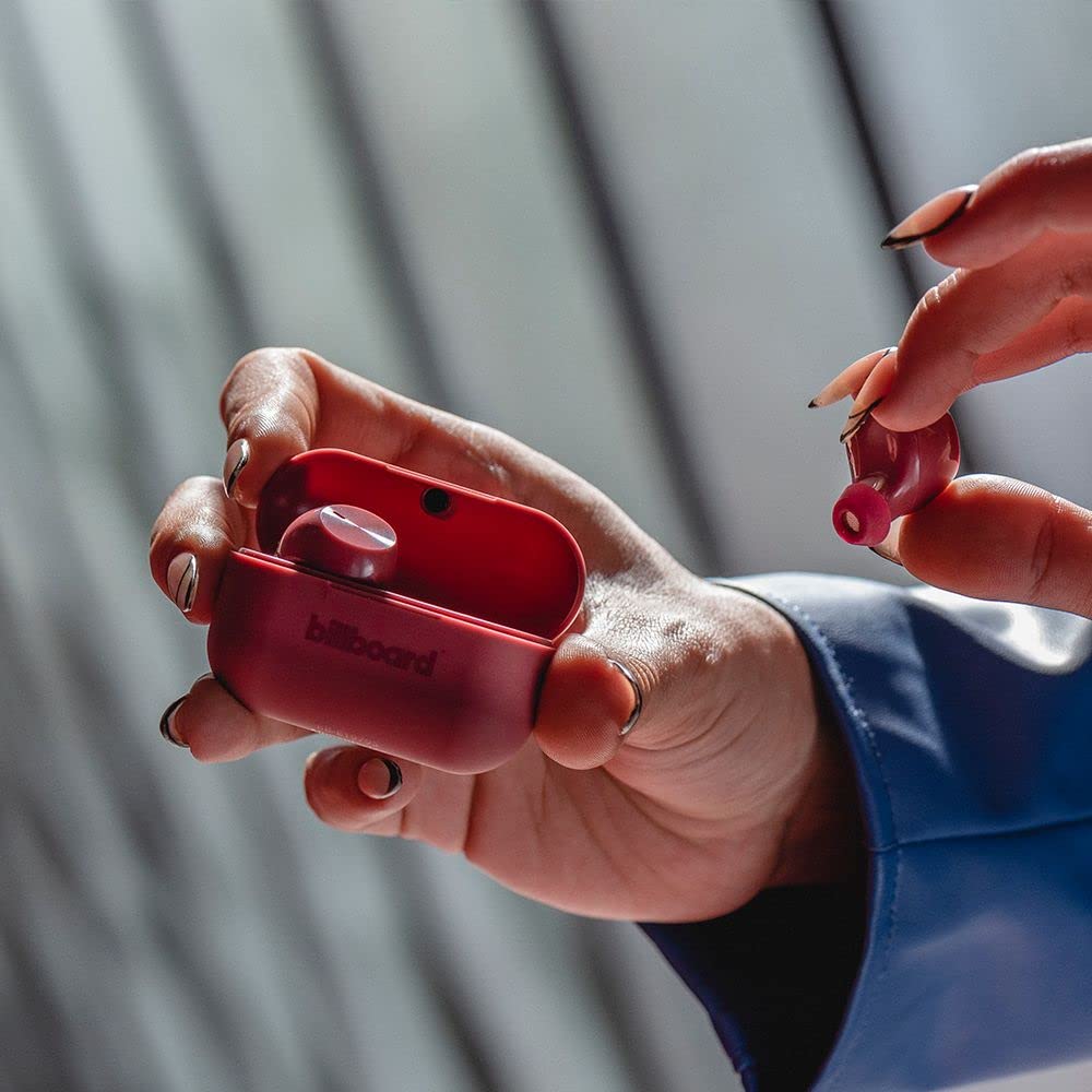 Billboard Audífonos Inalámbricos Earbuds Soul Track, Micrófono Incorporado, Resitente A Salpicaduras, Asistente De Voz, Batería De hasta 36 Horas De Duración Modelo 2025 (Tinto)