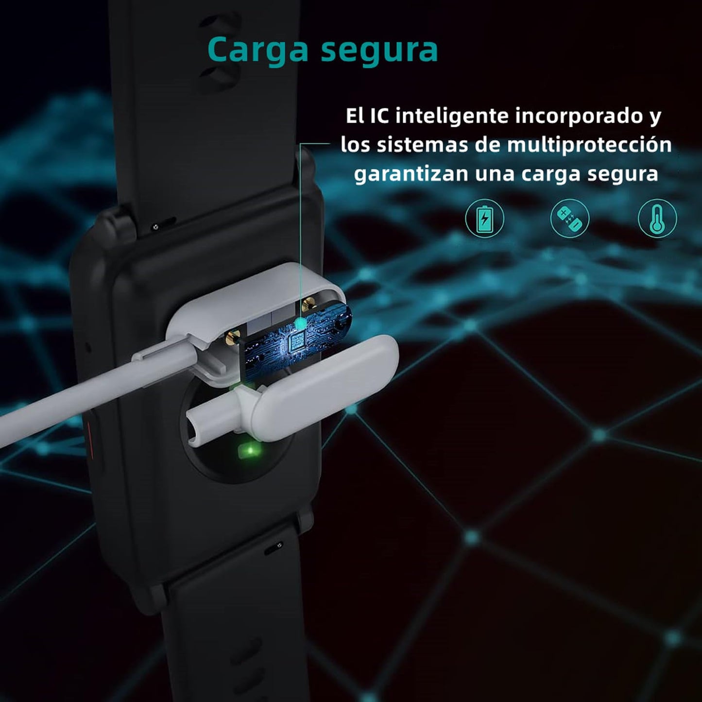 ZHIKE Cable Cargador Compatible con Huawei Band 10 9 8 7 6 y Huawei Watch Fit 3 2,Fit Special Edition,Cable de Carga para Watch Kids 4 Pro,Honor Band 10 9 7 6 (USB-A)