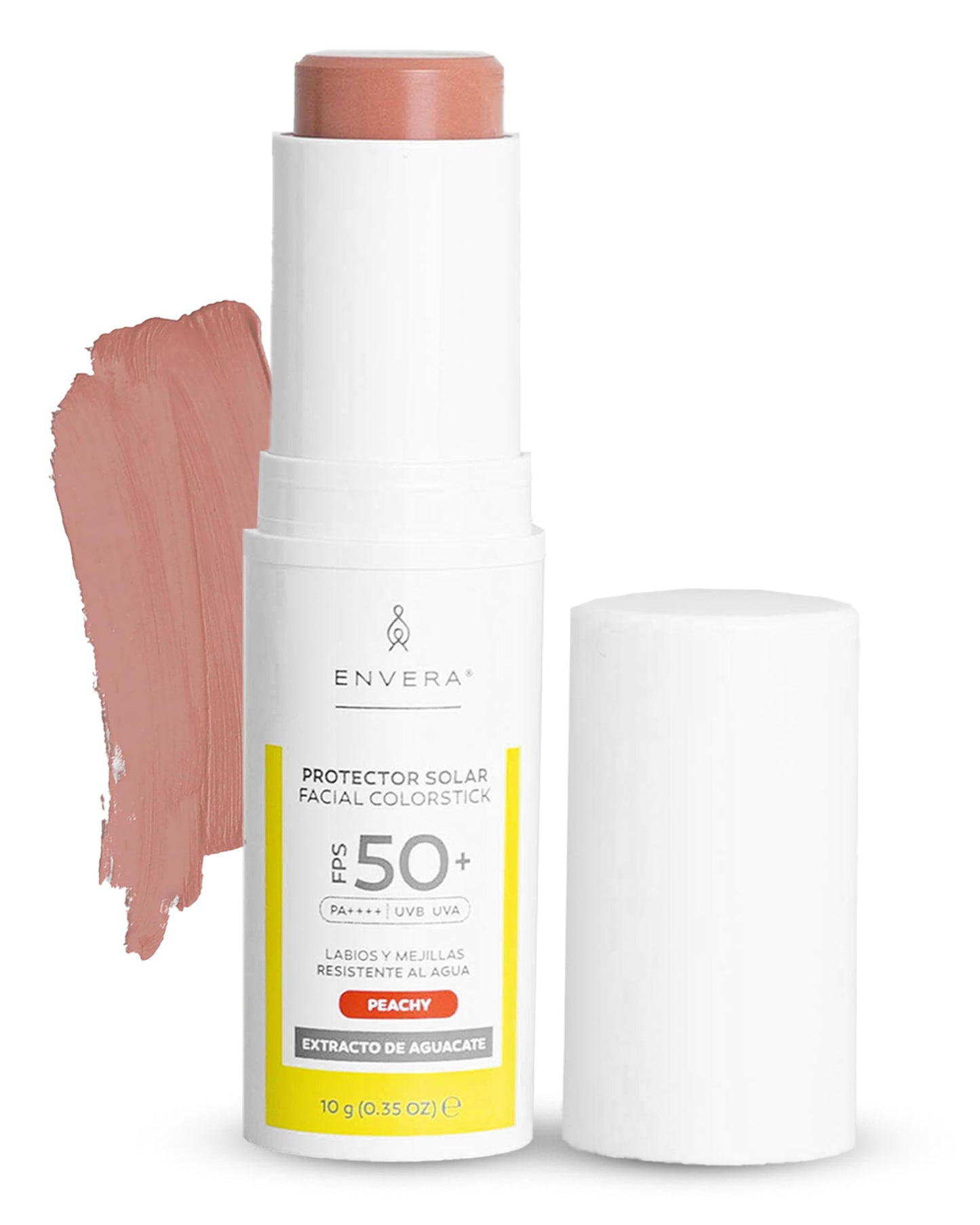 Protector Solar Facial Envera Peachy FPS 50+ PA++++ Vegano y Cruelty Free