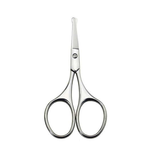 Tijeras Multiusos Motanar Plateadas con Cabeza de Seguridad para Cejas, Barba y Bigote