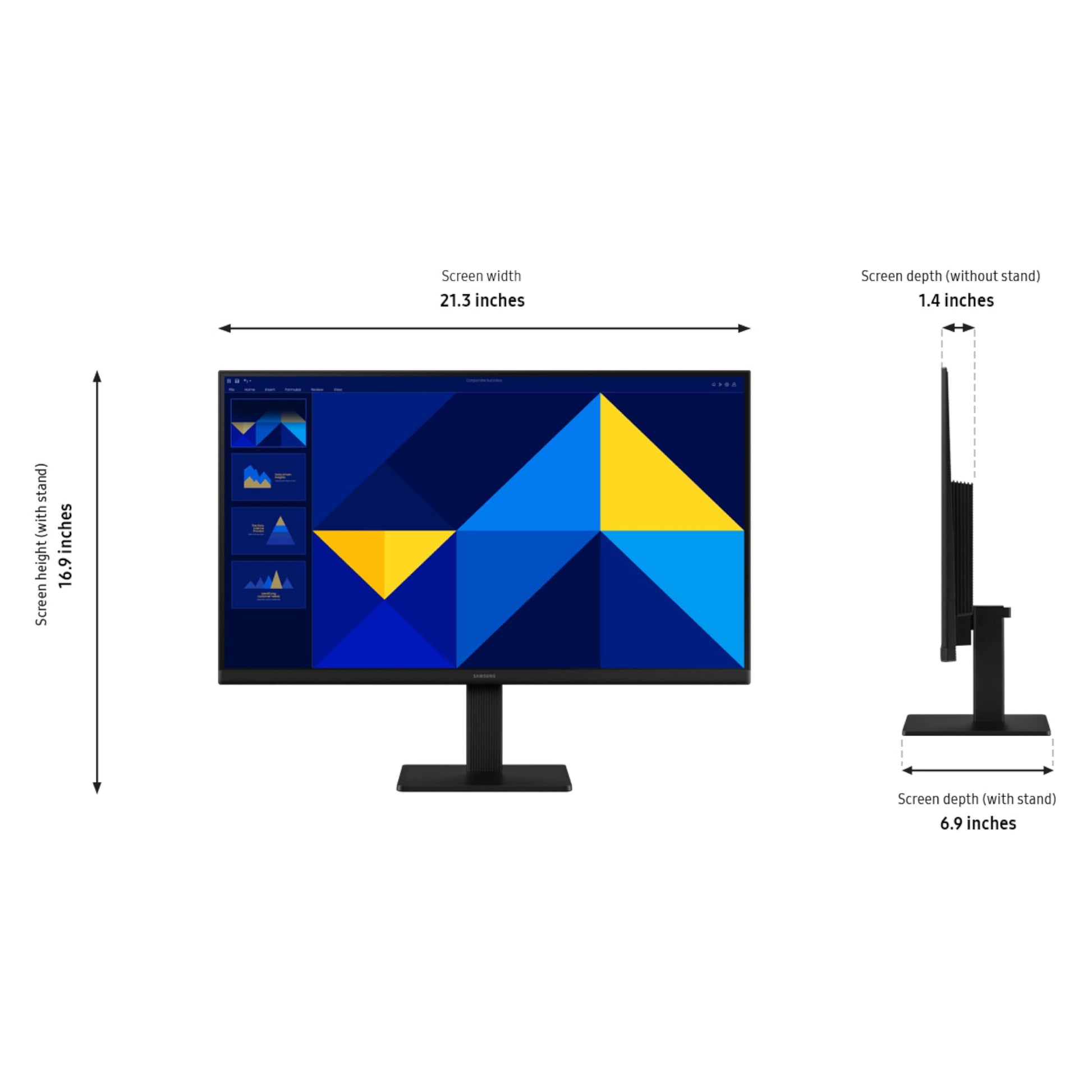 SAMSUNG Monitor Esencial de 24 Pulgadas (S30GD) con Panel IPS y Soporte Solo inclinación, frecuencia de actualización de 100 Hz, diseño ergonómico, Cuidado Ocular avanzado, Modo de Juego,