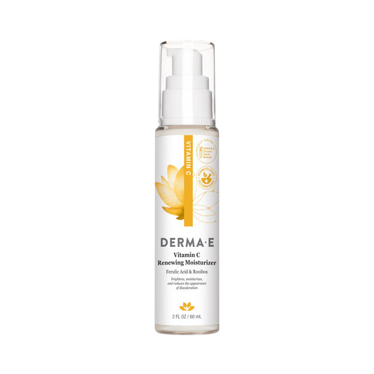 DERMA-E Vitamin C Renewing Moisturizer with Probiotics and Rooibos, 2 Fl Oz