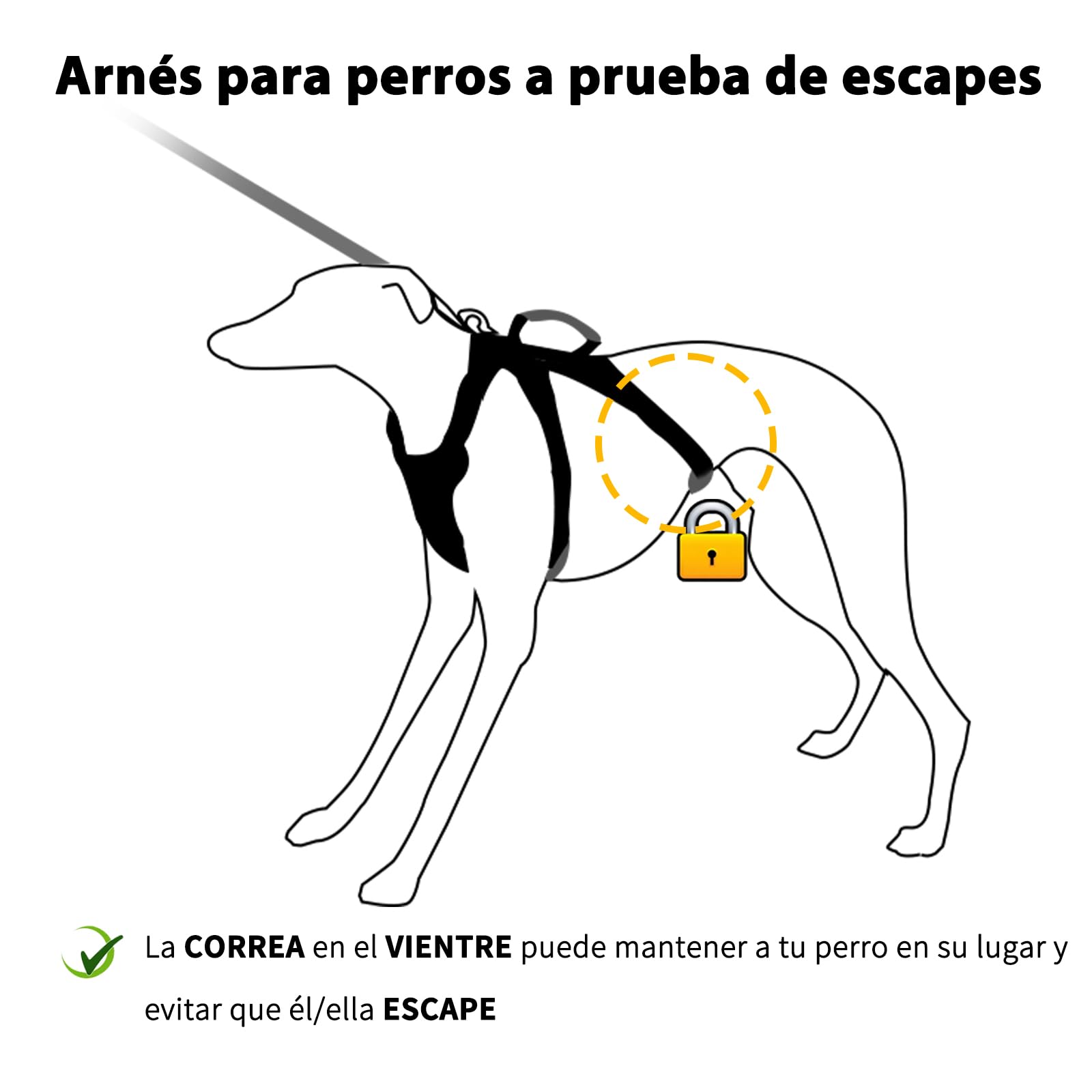 Huntboo Arnés antiescape Perros, arnés para escapistas, Totalmente Reflectante con asa Acolchada, Transpirable, Duradero, Ajustable,Ideal para Caminar, Entrenar y Correr (Rosa, XS)