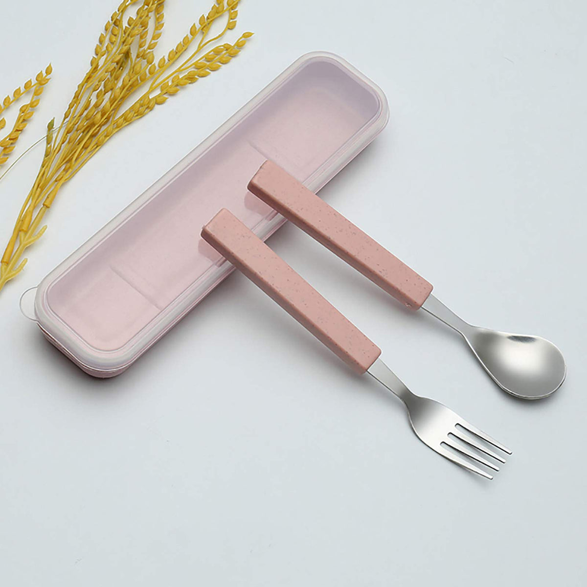 VANRA Juego de Cubiertos para Niños de 2 Piezas de Acero Inoxidable 18/10, Juego de Vajilla Infantil, Juego de Cubiertos Plateados, Cubiertos Plateados, Utensilios de Cena, Juego de Cuchara y Tenedor