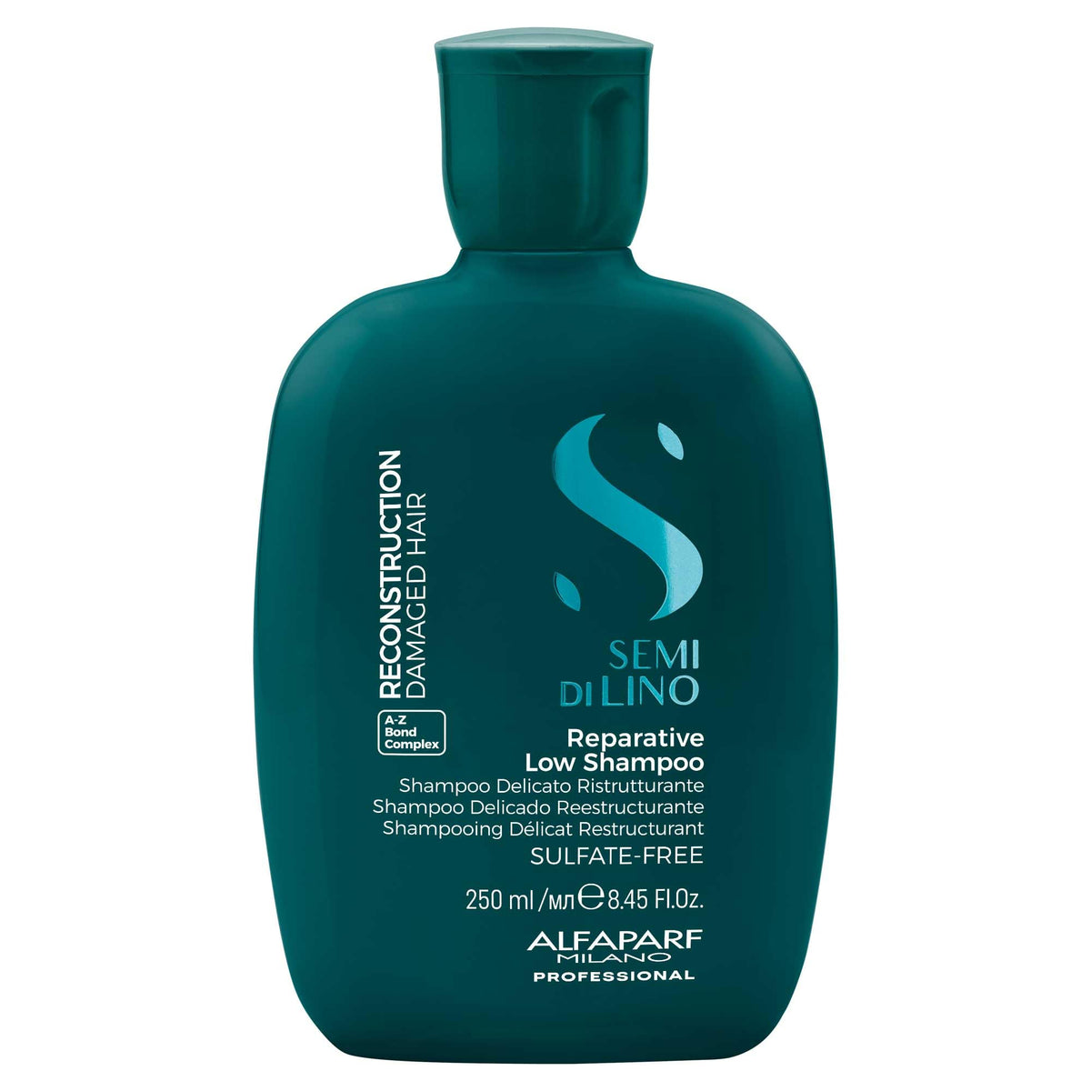 Semi di Lino Reconstruction Reparative Low Shampoo 250 ml Alfaparf Milano - Shampoo delicado reestructurante* para cabellos dañados (Nuevo Modelo)