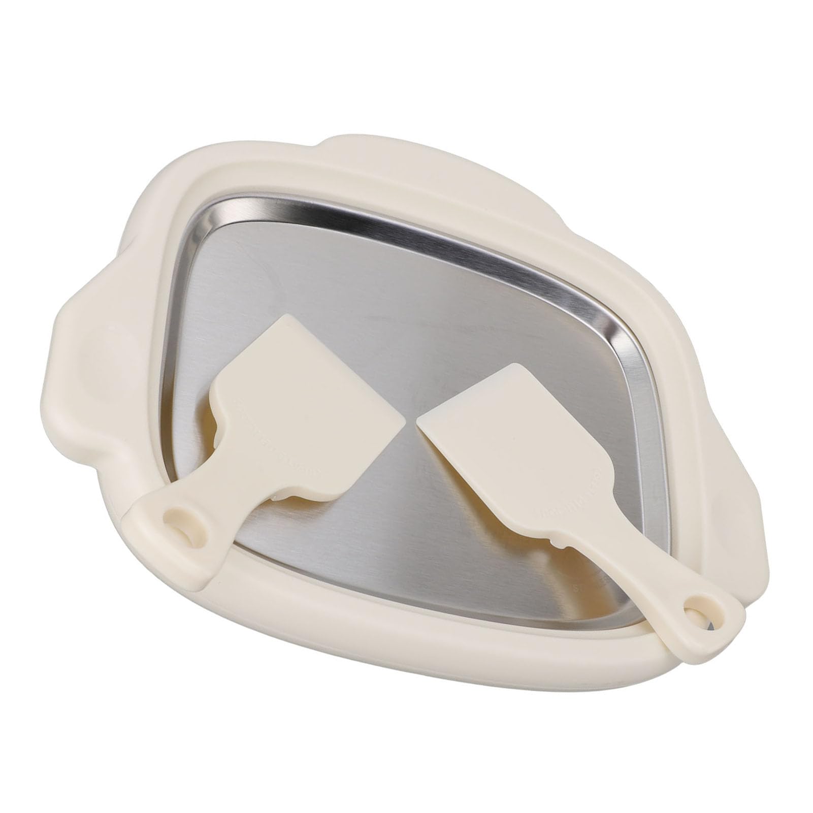 Máquina para Hacer Helados Instantáneos, Bandeja para Hacer Helados Enrollados Caseros, Máquina para Hacer Helados de Acero Inoxidable, Ideal para Hacer Helado de Frutas Fritas