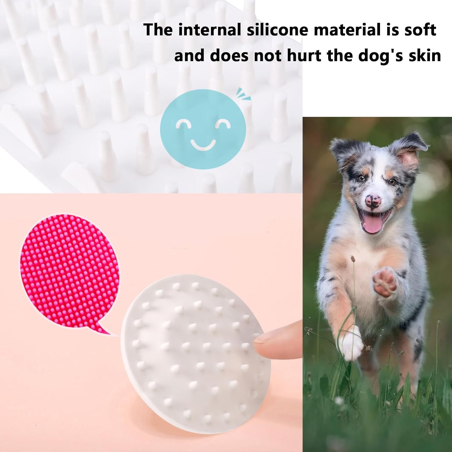 Lavadora de Patas de Perro, Cepillo para Perro, Limpiador de Patas para Perro, Taza de Cepillo de Limpieza de Lavado con cerda de Silicona Suave, para Aseo Pies de Perros Viaje Hogar (Rosa)