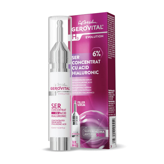 GEROVITAL H3 EVOLUTION Concentrated Serum with Hyaluronic Acid (6%) 10 ml / 0.34 fl.oz.