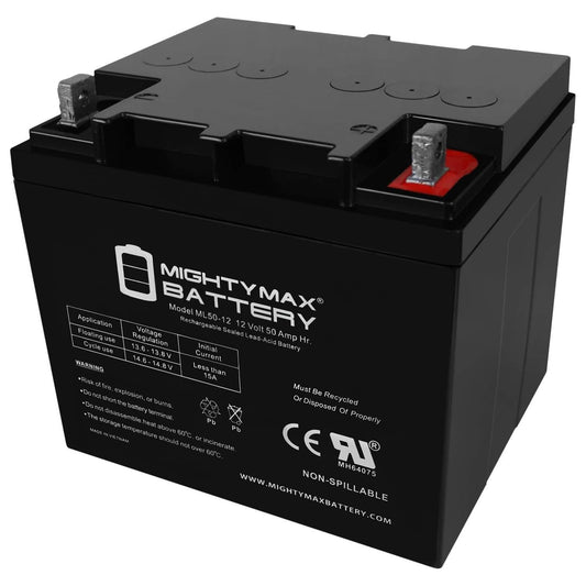 Batería Mighty Max ML50-12 Plomo Ácido Sellada 12V 50AH