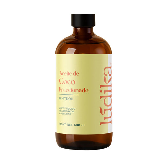 HEBBE Aceite de Coco Fraccionado 500 ml | Absorción Rápida | Hidratante Ligero para Piel y Cabello | Anti Frizz y Brillo