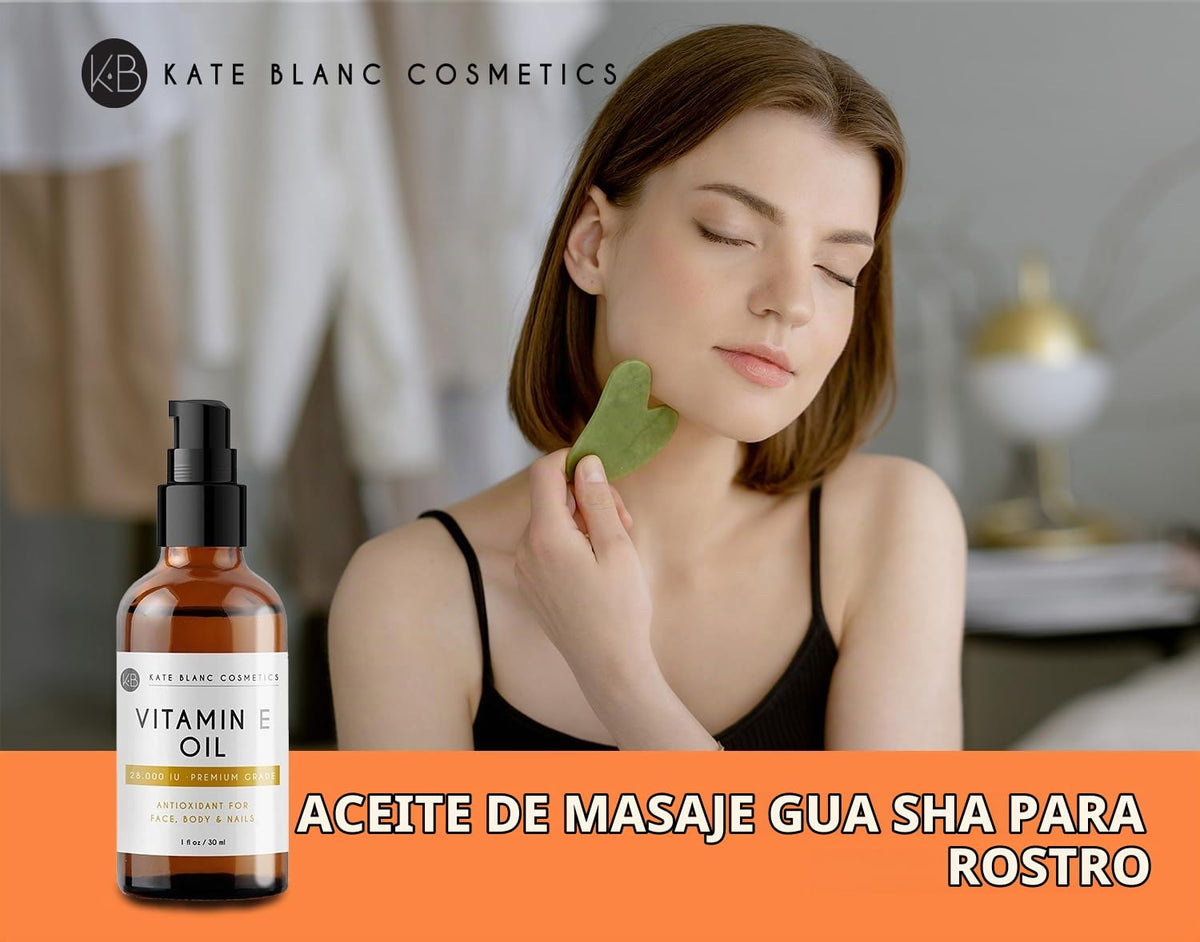 Kate Blanc Cosmetics Aceite de Vitamina E 30 ml - Antioxidante - Hidratante - Piel Suave - Hecho en USA