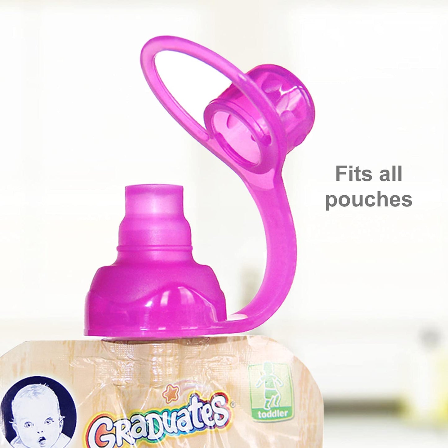 ChooMee CHOORM Sip'n Boquilla Suave para Papilla en Pouch, rojo/morado