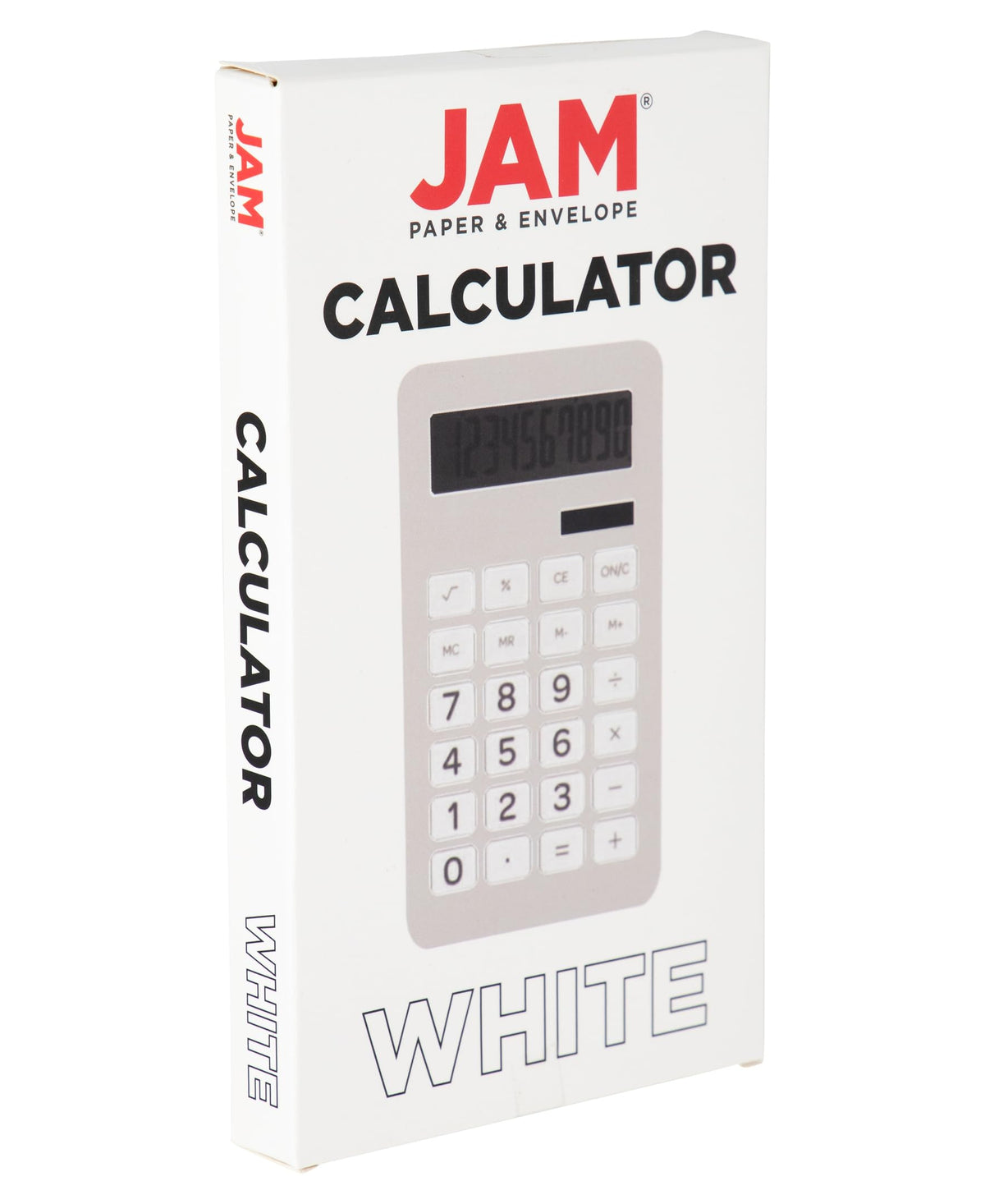 Calculadora JAM PAPER Blanca con Visualización LCD de 10 Dígitos