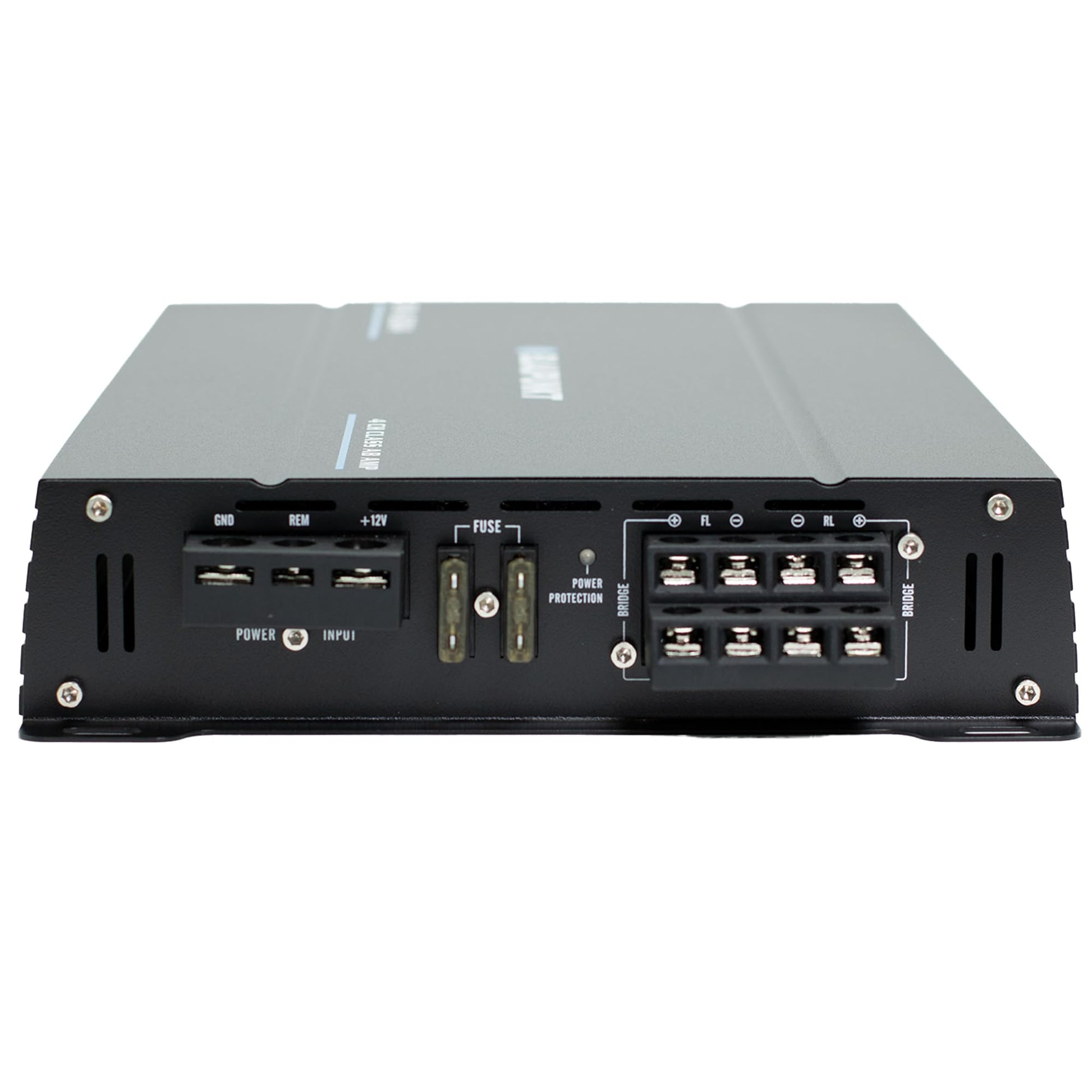 Blaupunkt BPA-E604 Amplificador de coche AB de 4 canales de clase AB de 1800 W máximo, de alta potencia, puente versátil, sonido cristalino, paquete de diseño elegante con soporte magnético de