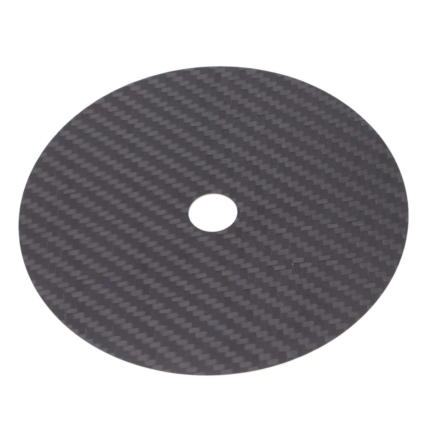 Estabilizador de CD, DVD, Fibra de Carbono, 0,2 Mm, Alfombrilla de Afinación, Estabilizador de Disco para Reproductor de Bandeja Superior, para Todos los Reproductores de CD de Carga Superior(negro)
