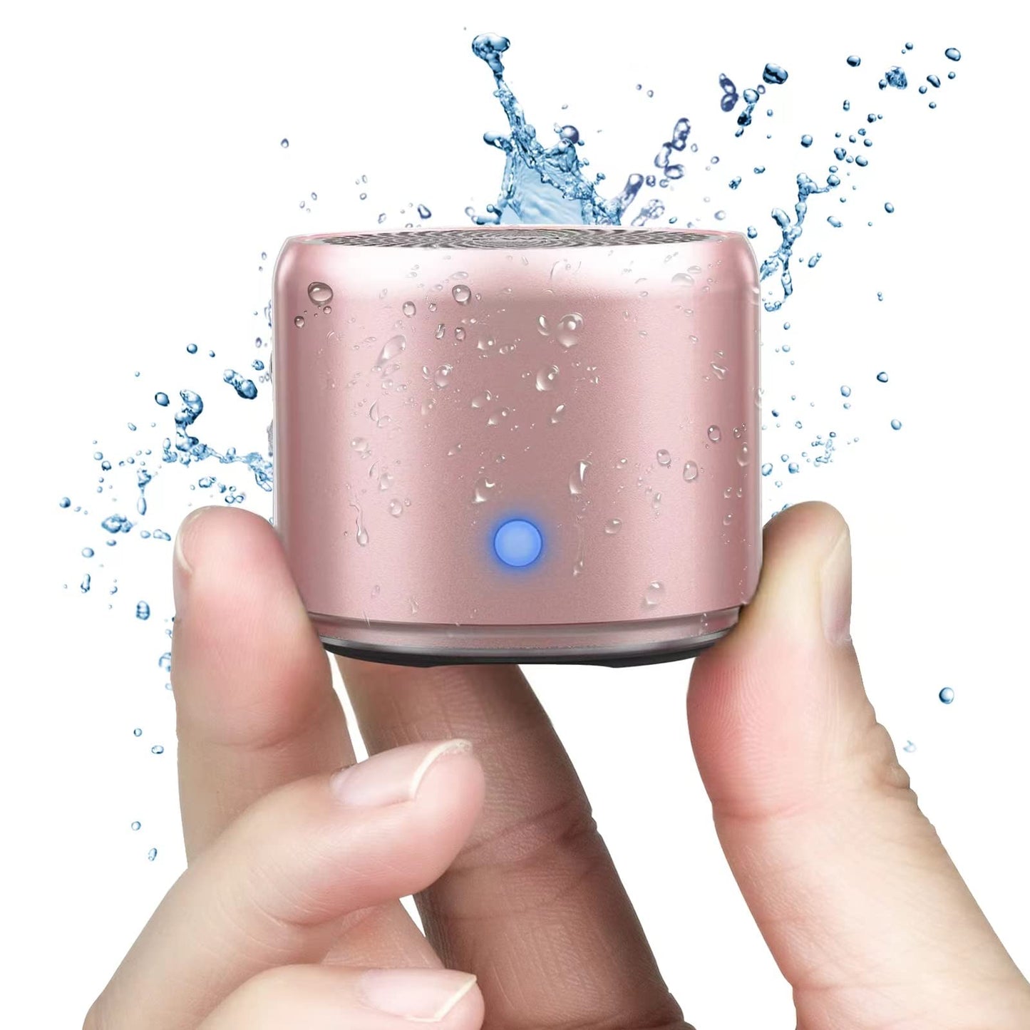 EWA Mini altavoz Bluetooth portátil A106, graves mejorados y sonido de alta definición, diseño portátil, para iPhone, iPad, Nexus, portátiles y más (Rosegold)